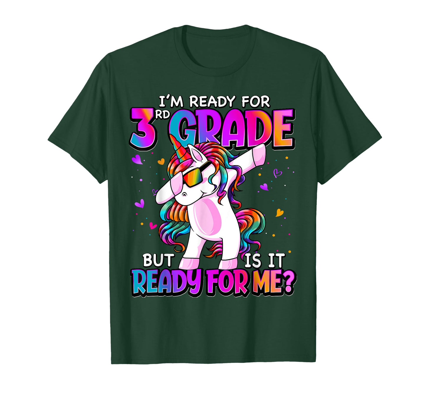 I'm Ready For 3rd Grade Shirt Back To School 3rd Grade Girls T-Shirt