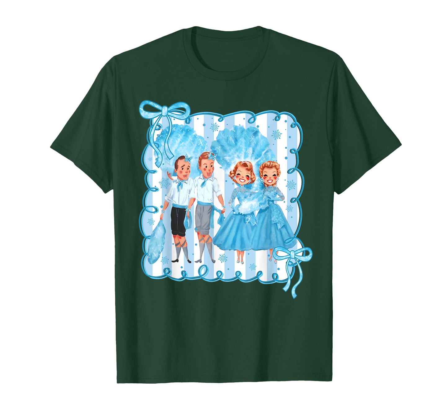 Sisters White Xmas Merry Christmas Xmas Snow Pajamas Holiday T-Shirt