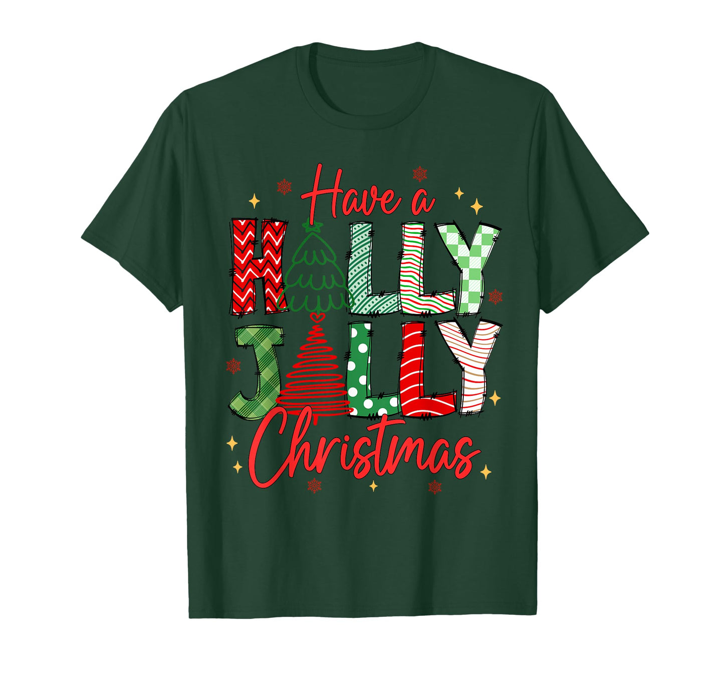 Have A Holly Xmas Jolly Christmas Coquette Vibes Women T-Shirt