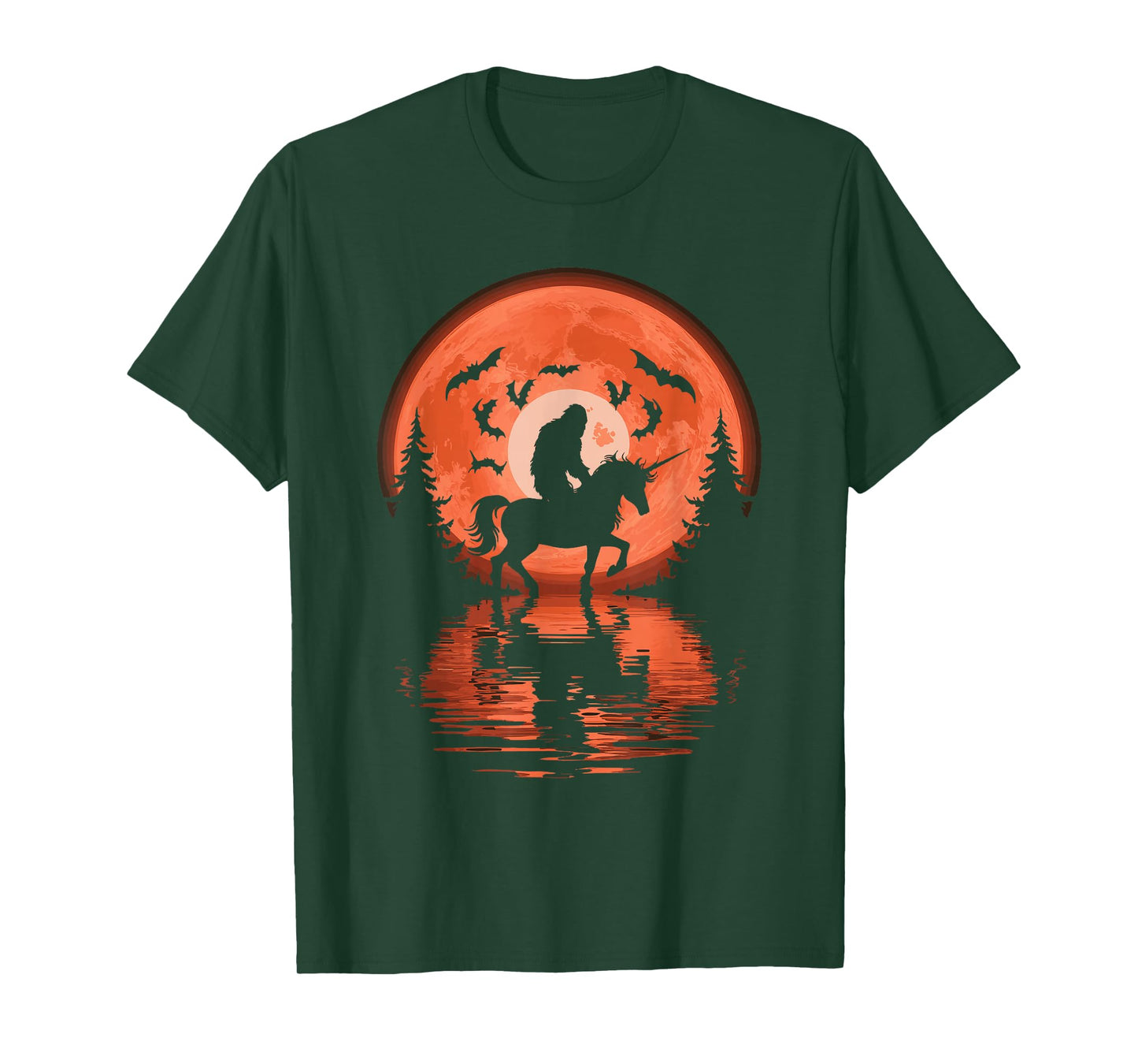 Bigfoot Riding Unicorn T-Shirt