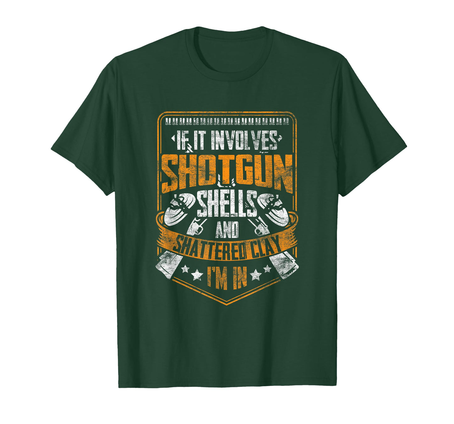 Shotgun Shells and Shattered Clay Funny Trap Skeet Shooting T-Shirt