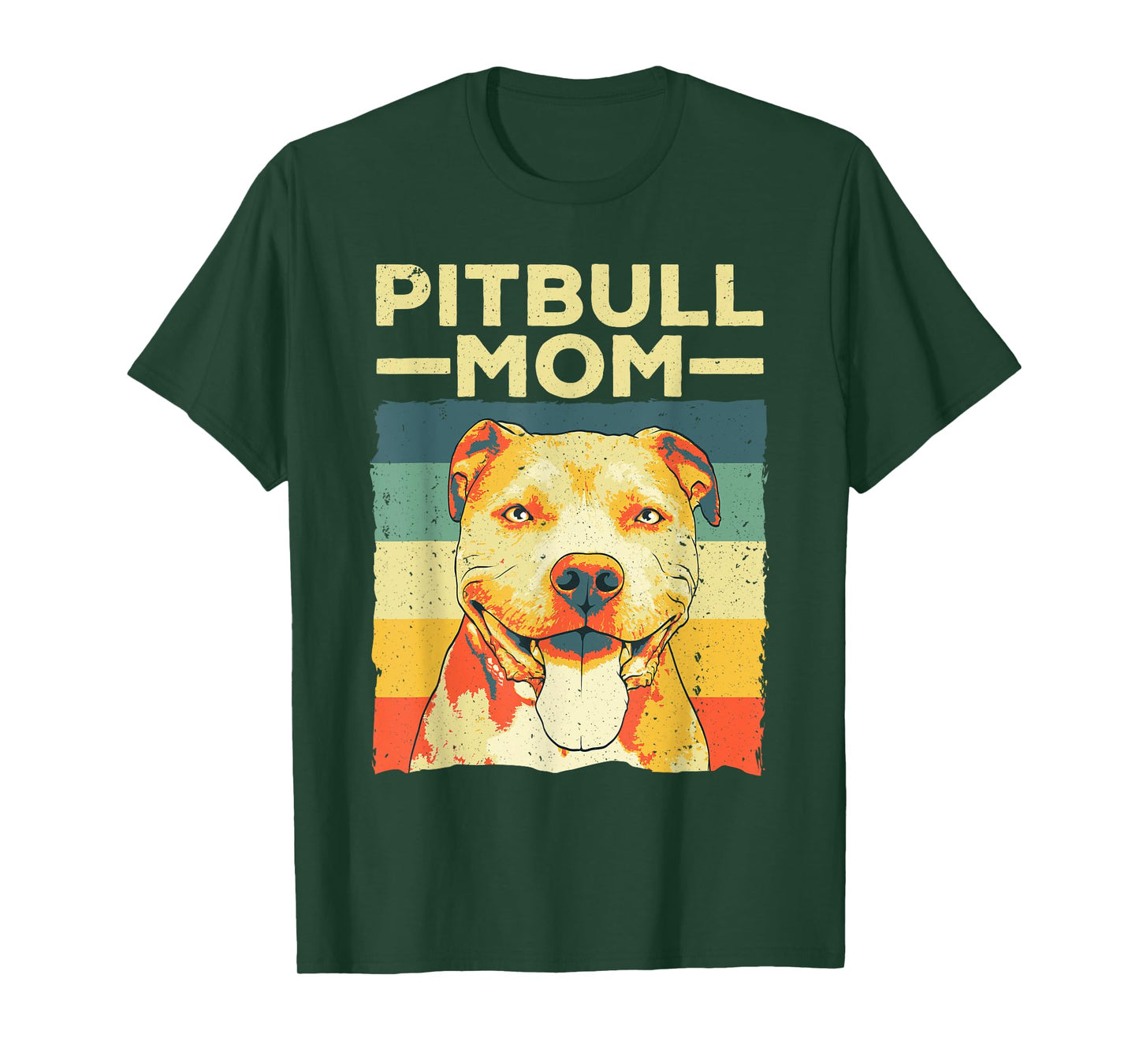 Cool Pitbull Mom For Women Girls Pitbull Owner Dog Lover T-Shirt