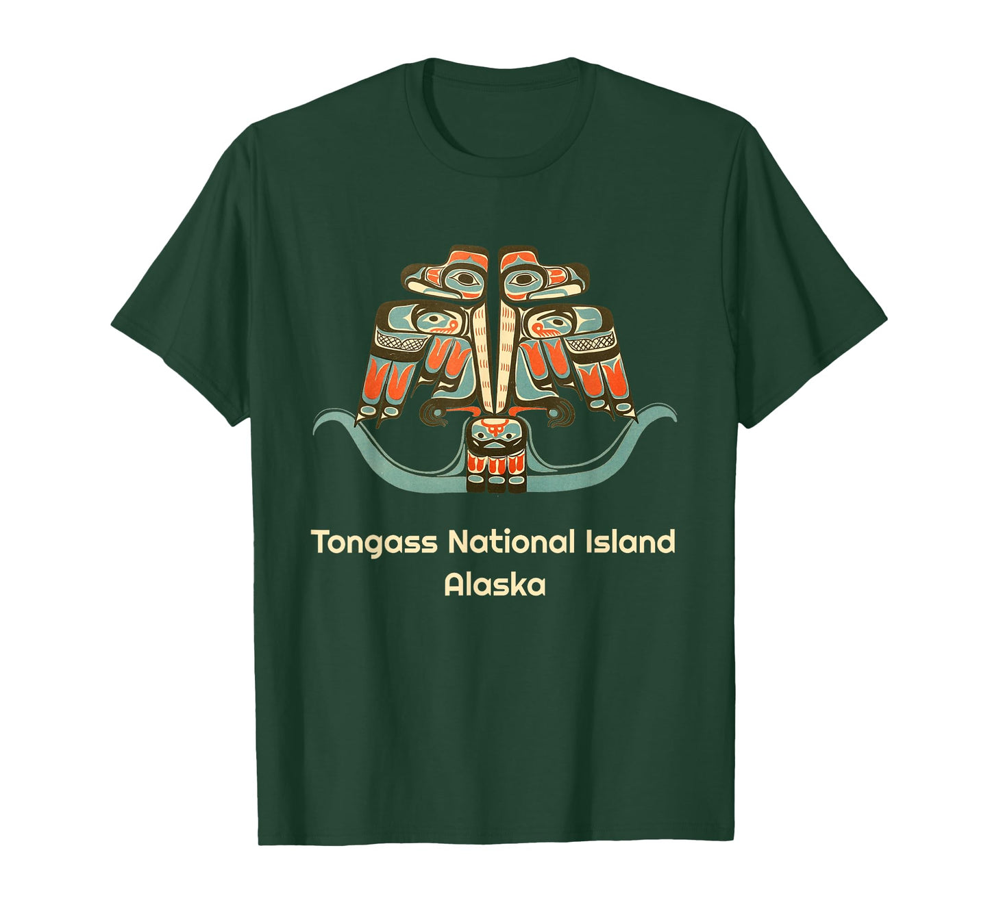 Tongass National Island Alaska Native American Thunderbird T-Shirt