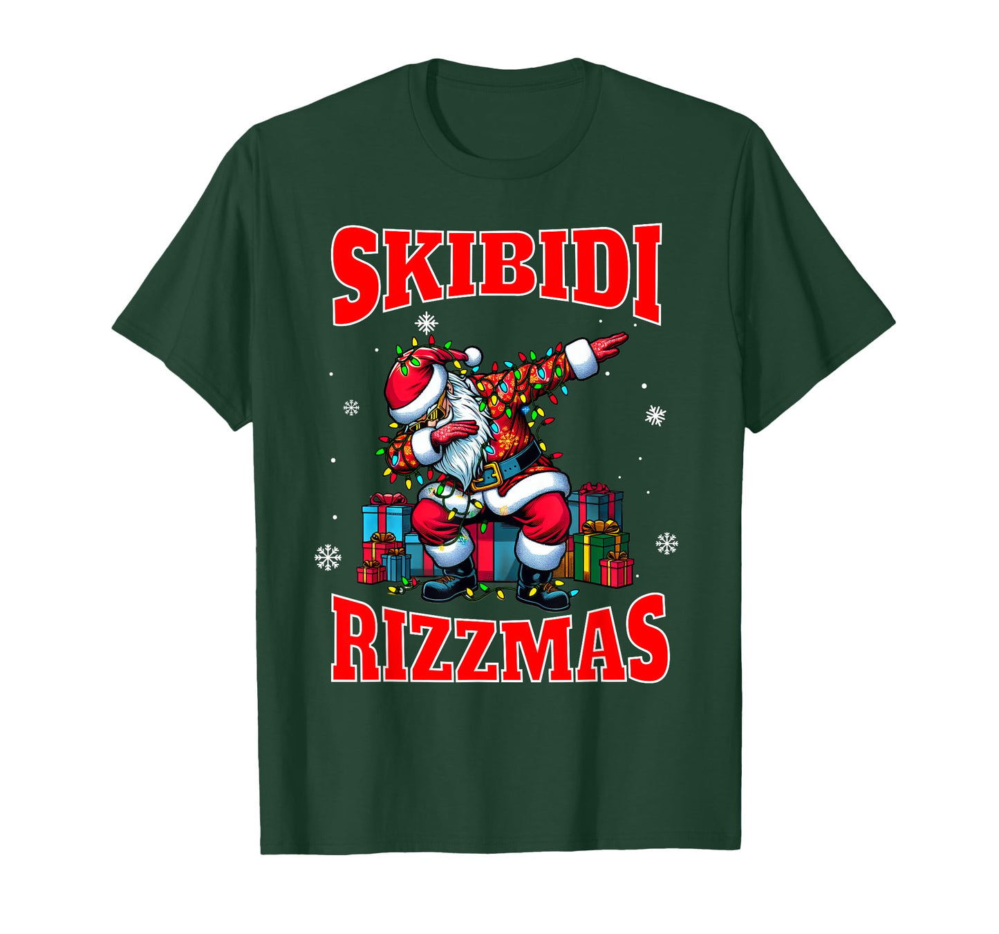 Skibidi Rizzmas Sigmas Funny Middle School Alpha Christmas T-Shirt