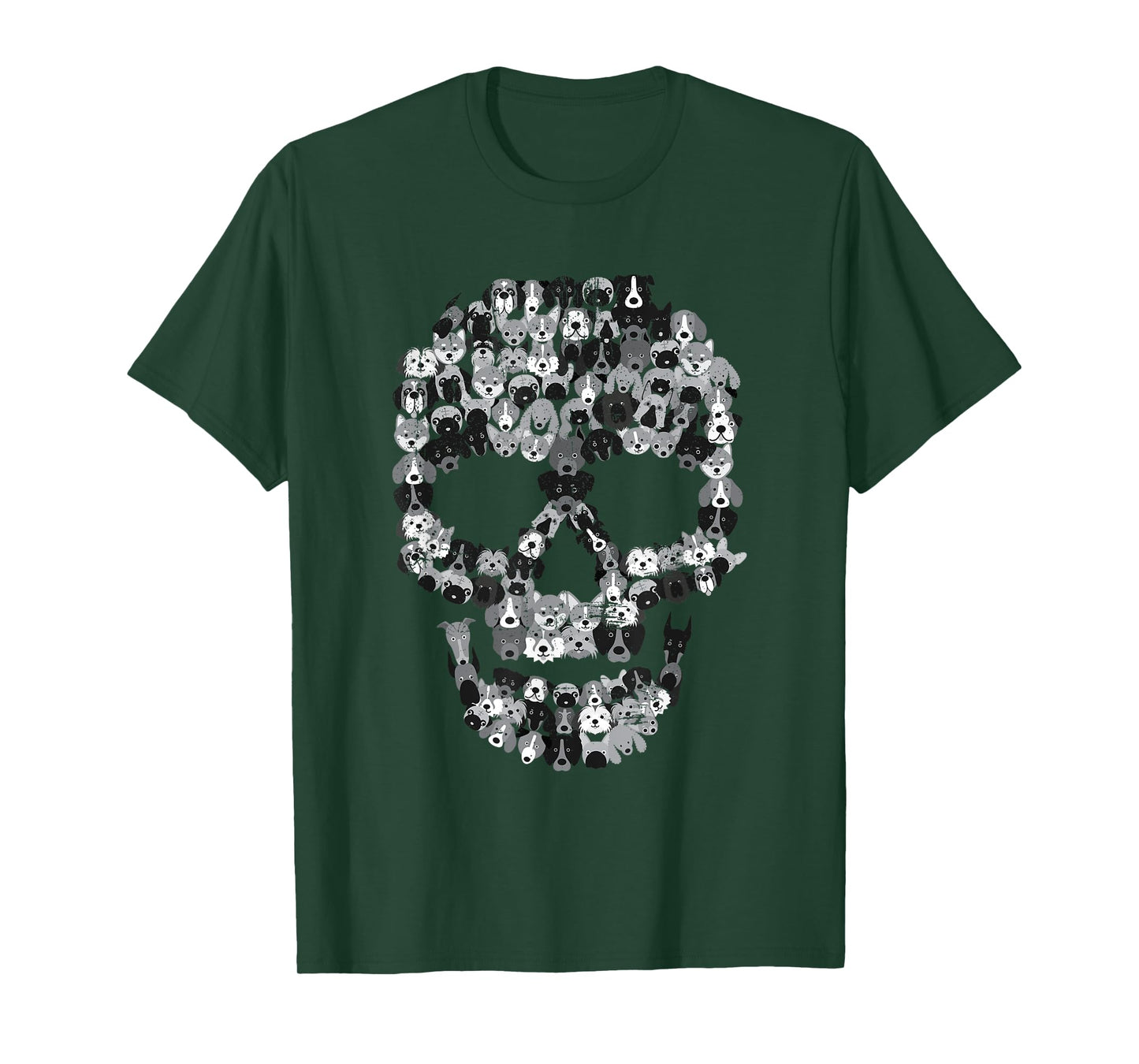 Dog Skull - Creepy Puppy Skeleton - Halloween Party Outfit T-Shirt for Men Women Kids