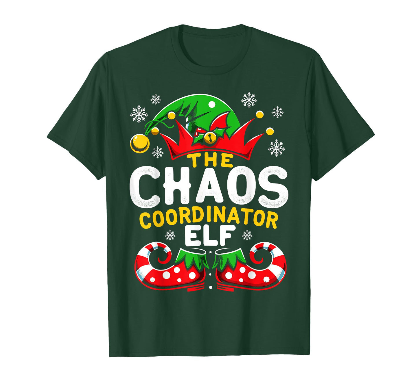 Christmas Chaos Coordinator Elf Xmas Family T-Shirt