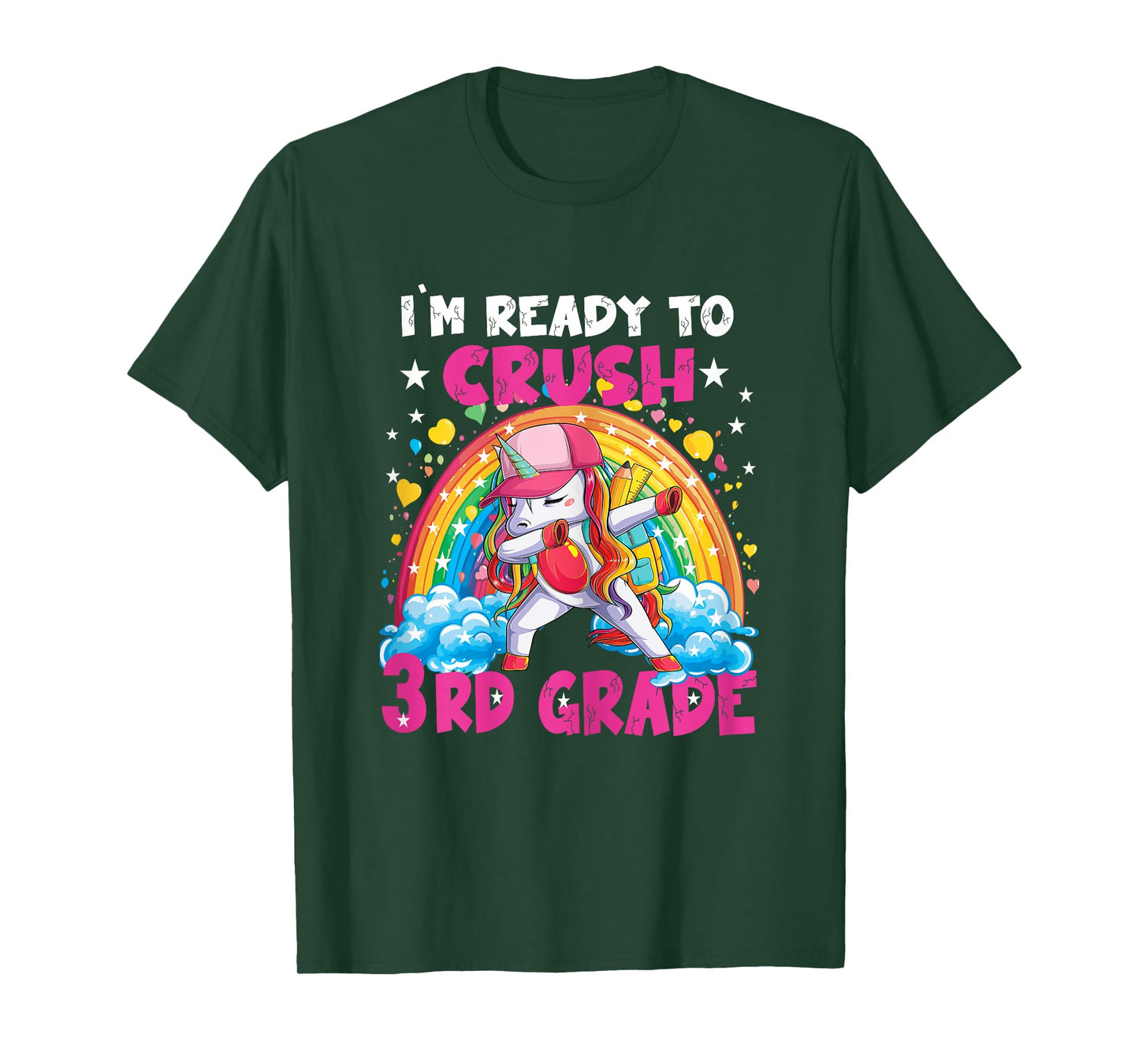 I'm Ready To Crush 3rd Grade Unicorn Girl Gifts T-Shirt