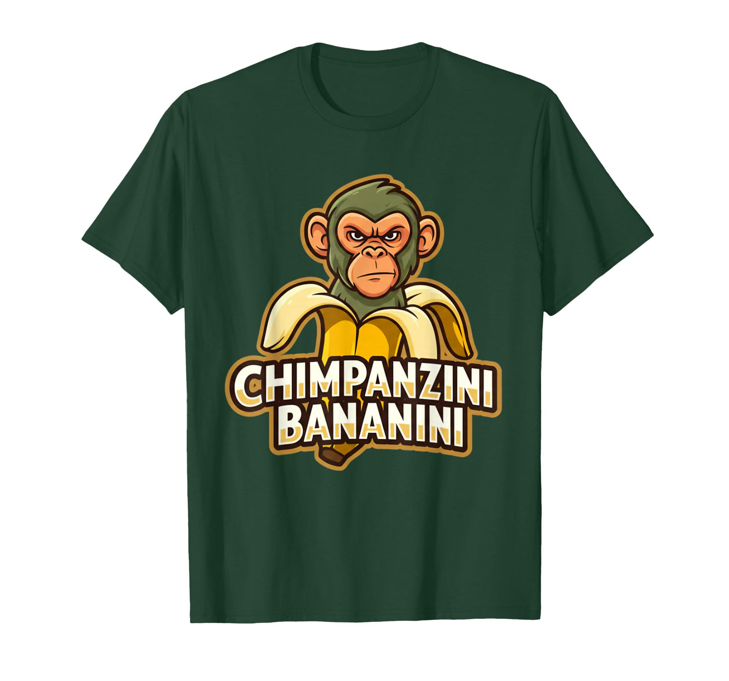Chimpanzini Bananini Italian Brainrot Funny Meme White Color T-Shirt