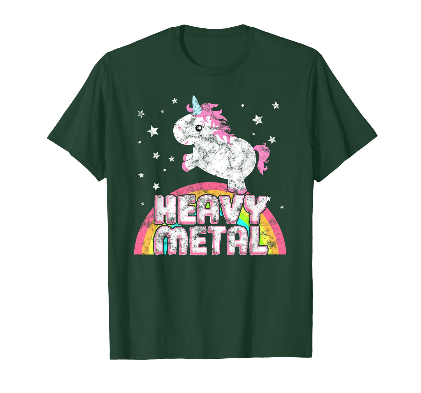 Funny Ironic Cool Unicorn Heavy Metal Music Festival T-Shirt T-Shirt