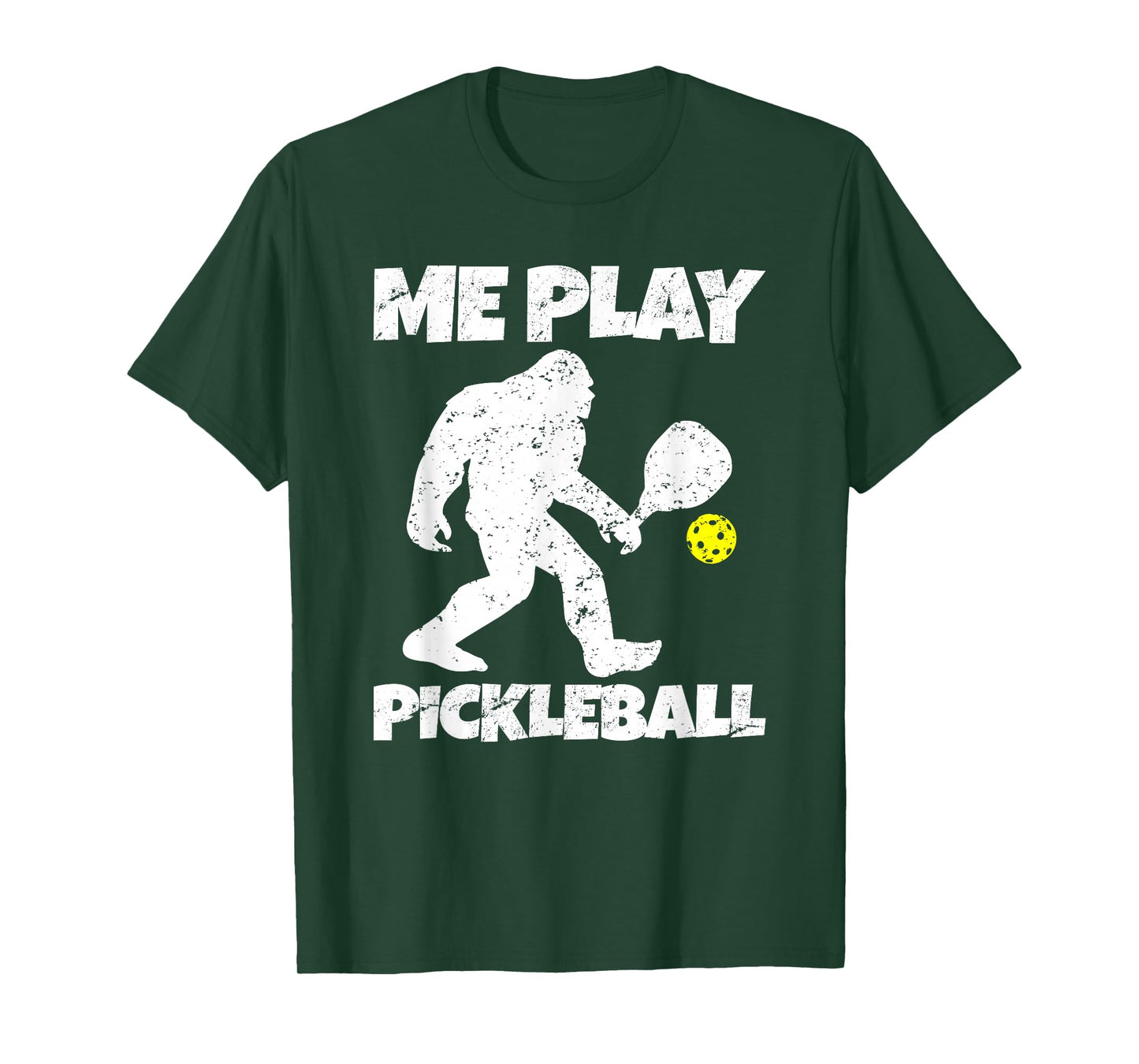 Funny Bigfoot Me Play Pickleball T-Shirt