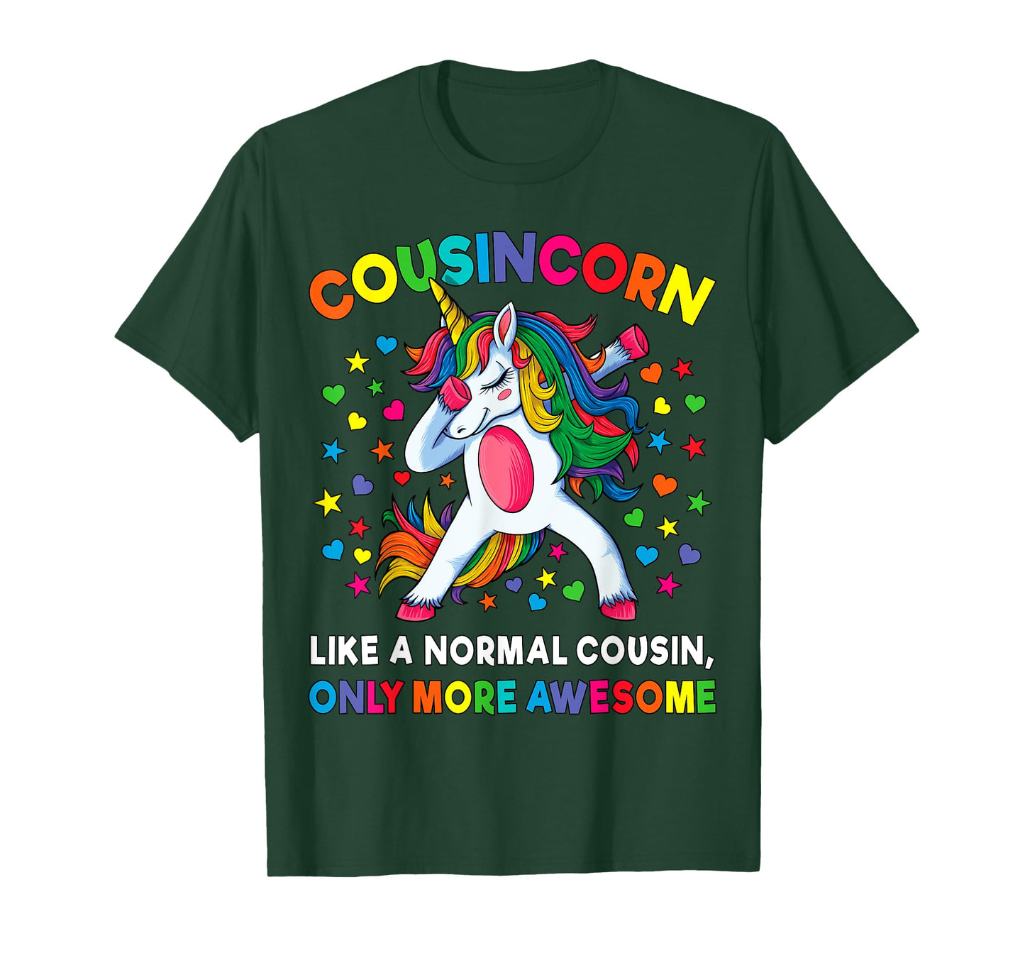 Cousincorn Like A Cousin Only Awesome Dabbing Unicorn T-Shirt