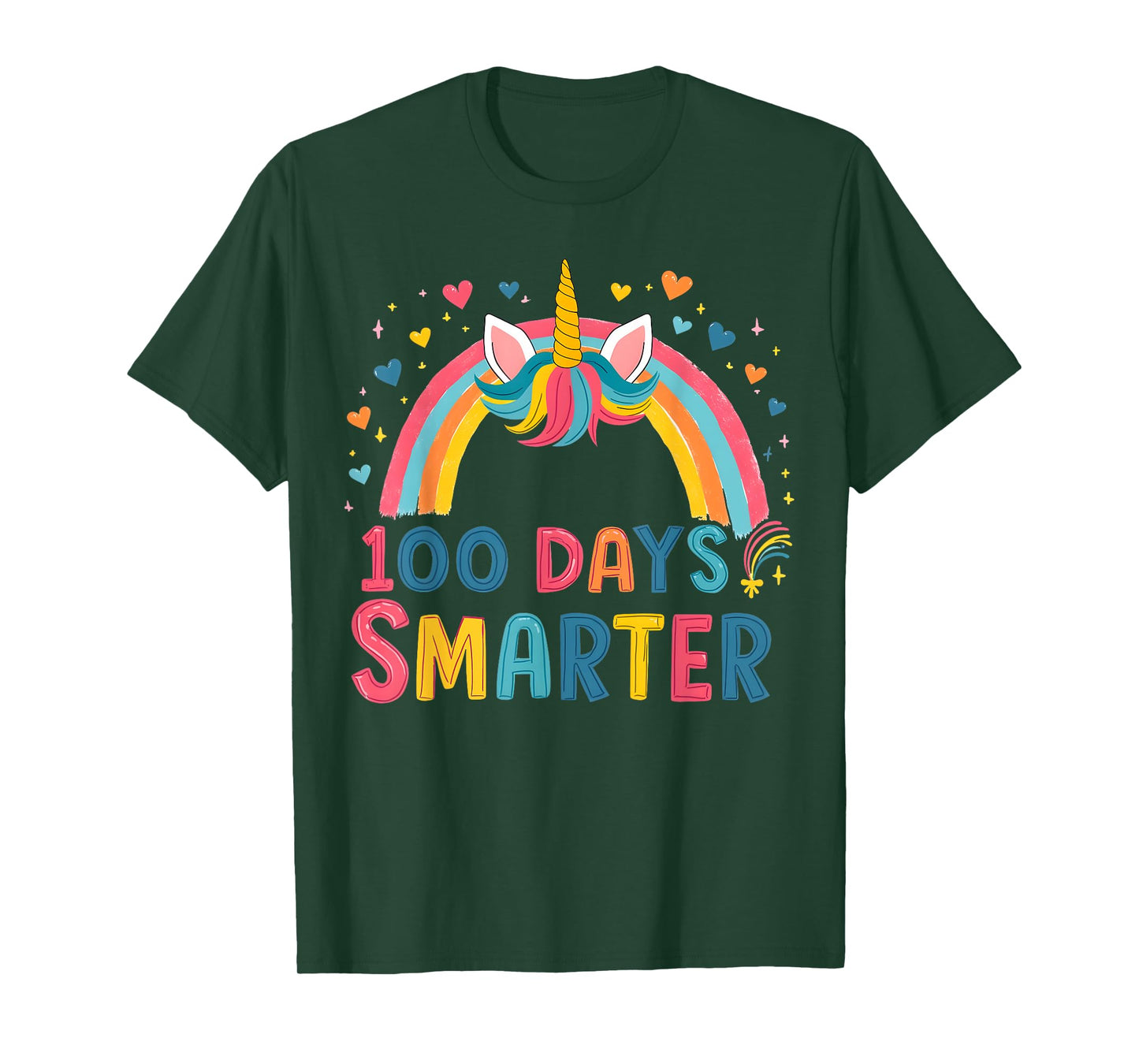 100 Days of School Smarter Unicorn Kids T-Shirt