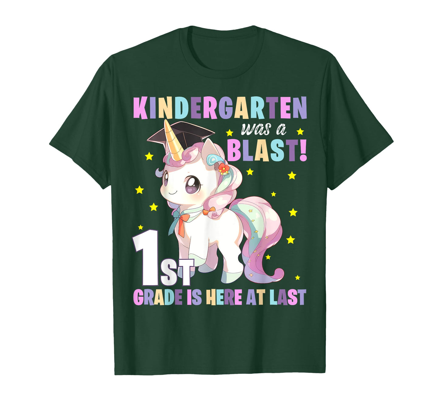 Kindergarten Graduation Unicorn Kindergarten Graduate Girls T-Shirt