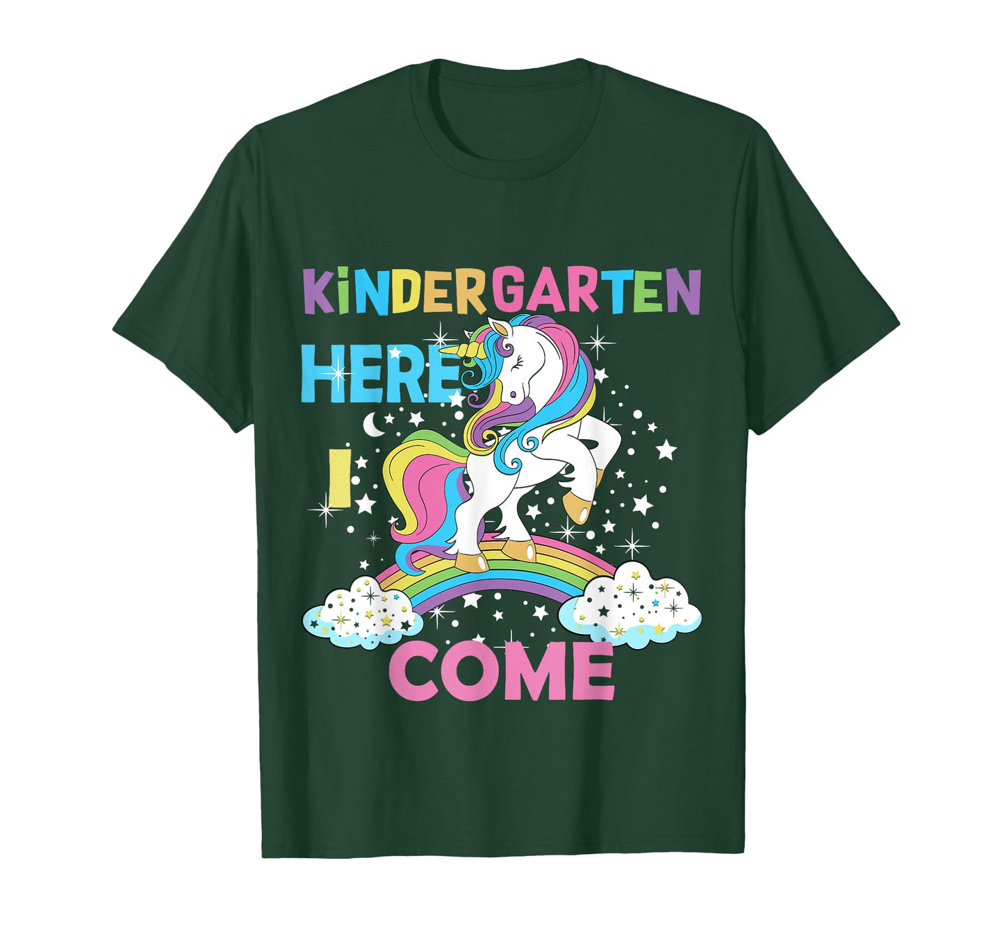Unicorn Kindergarten Here I come School Kindergarten Girl T-Shirt