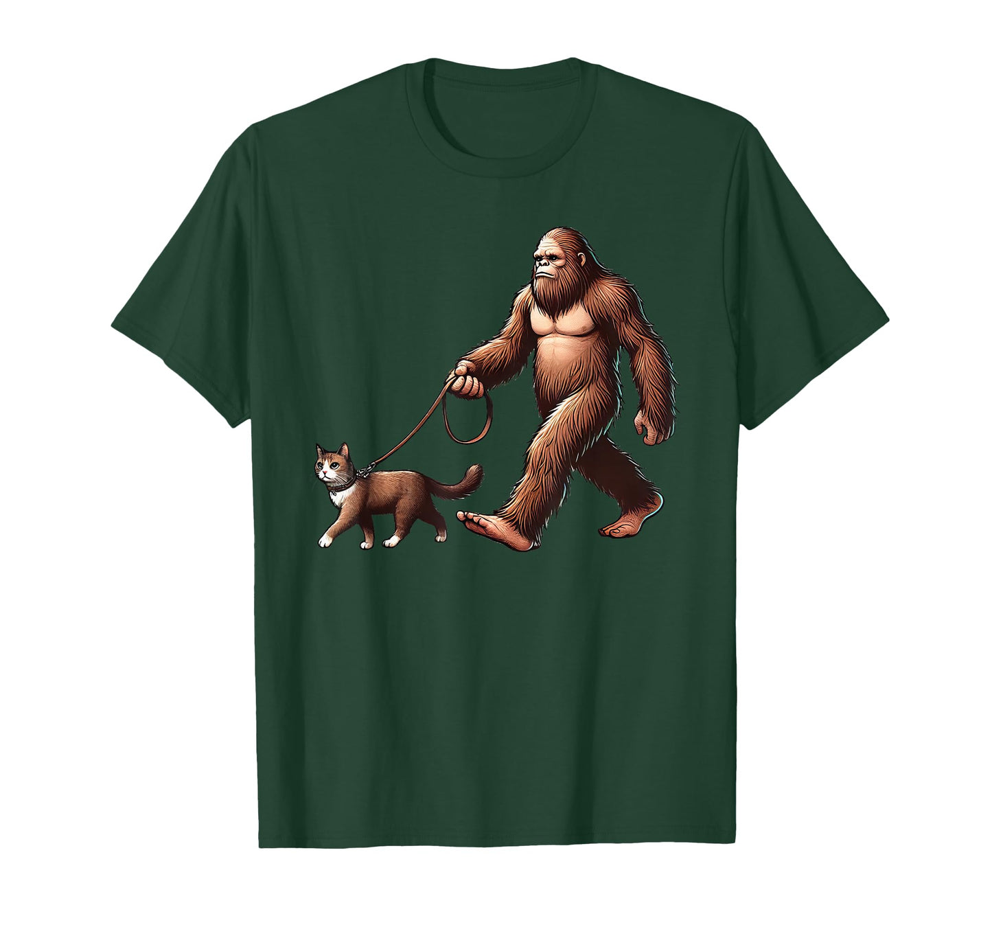 Funny Cat Bigfoot Sasquatch T-Shirt