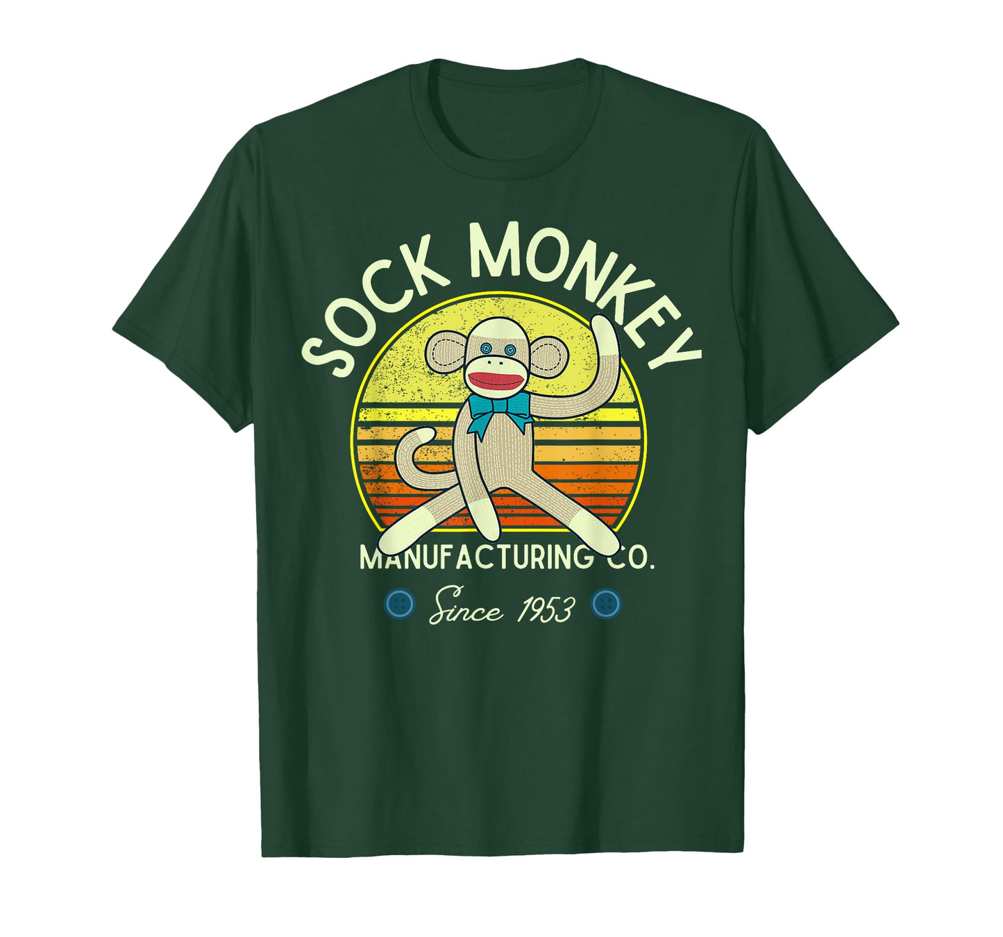 Sock Monkey Manufacturing Co. Retro Vintage Sock Monkeys T-Shirt
