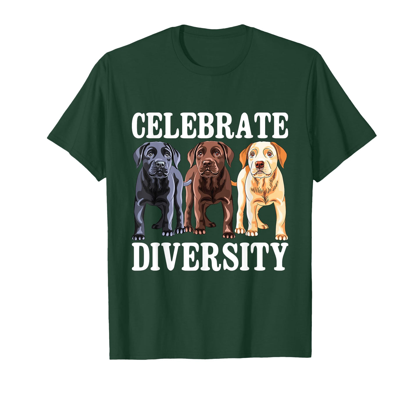 Celebrate Diversity - Labrador Retriever Dog Lover T-Shirt