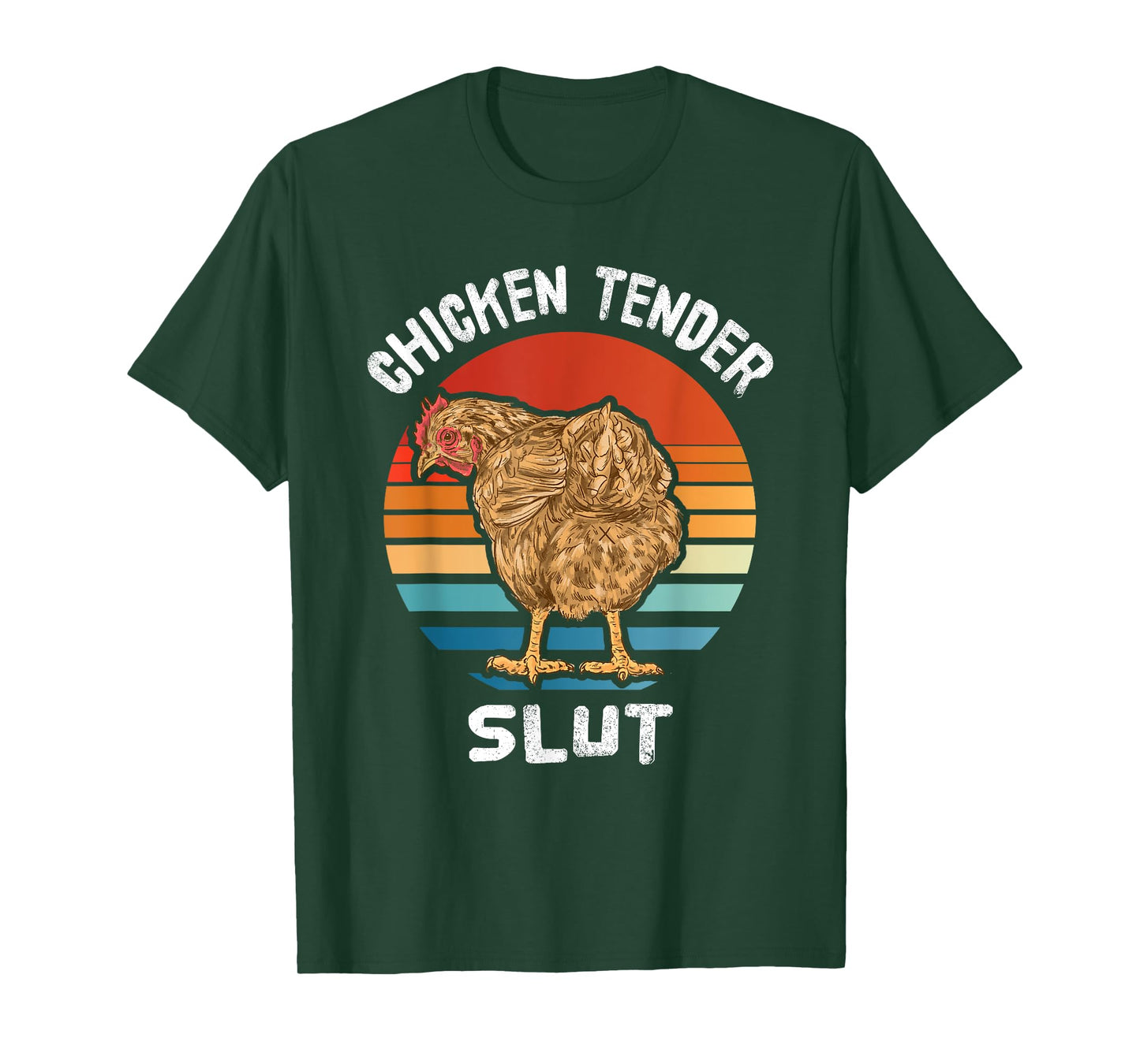 Chicken Tender Slut groovy farmer T-Shirt