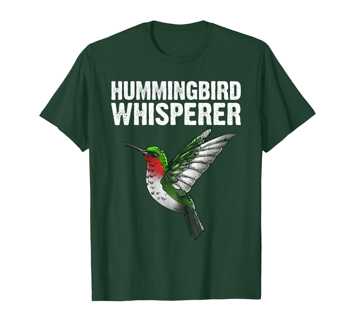 Cute Hummingbird Art For Men Women Bird Watcher Bird Lover T-Shirt