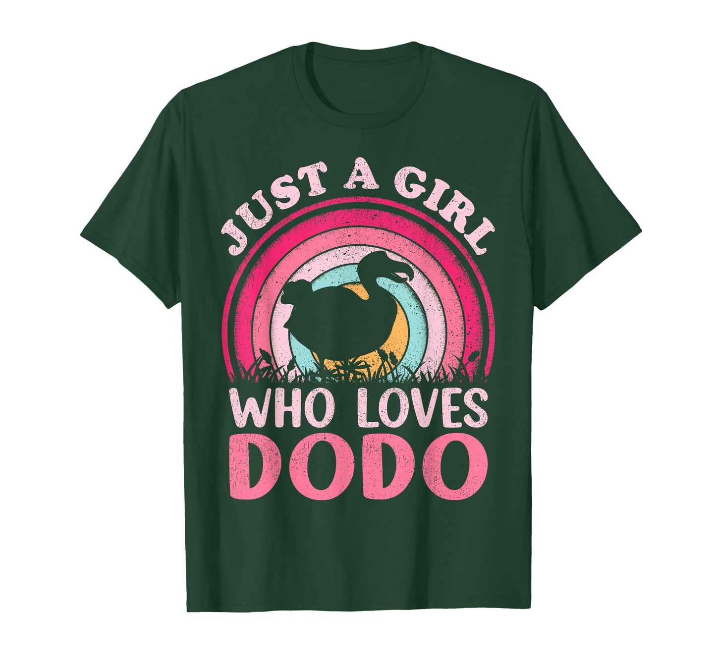 Dodo Bird Vintage Retro Just A Girl Who Loves Dodo T-Shirt