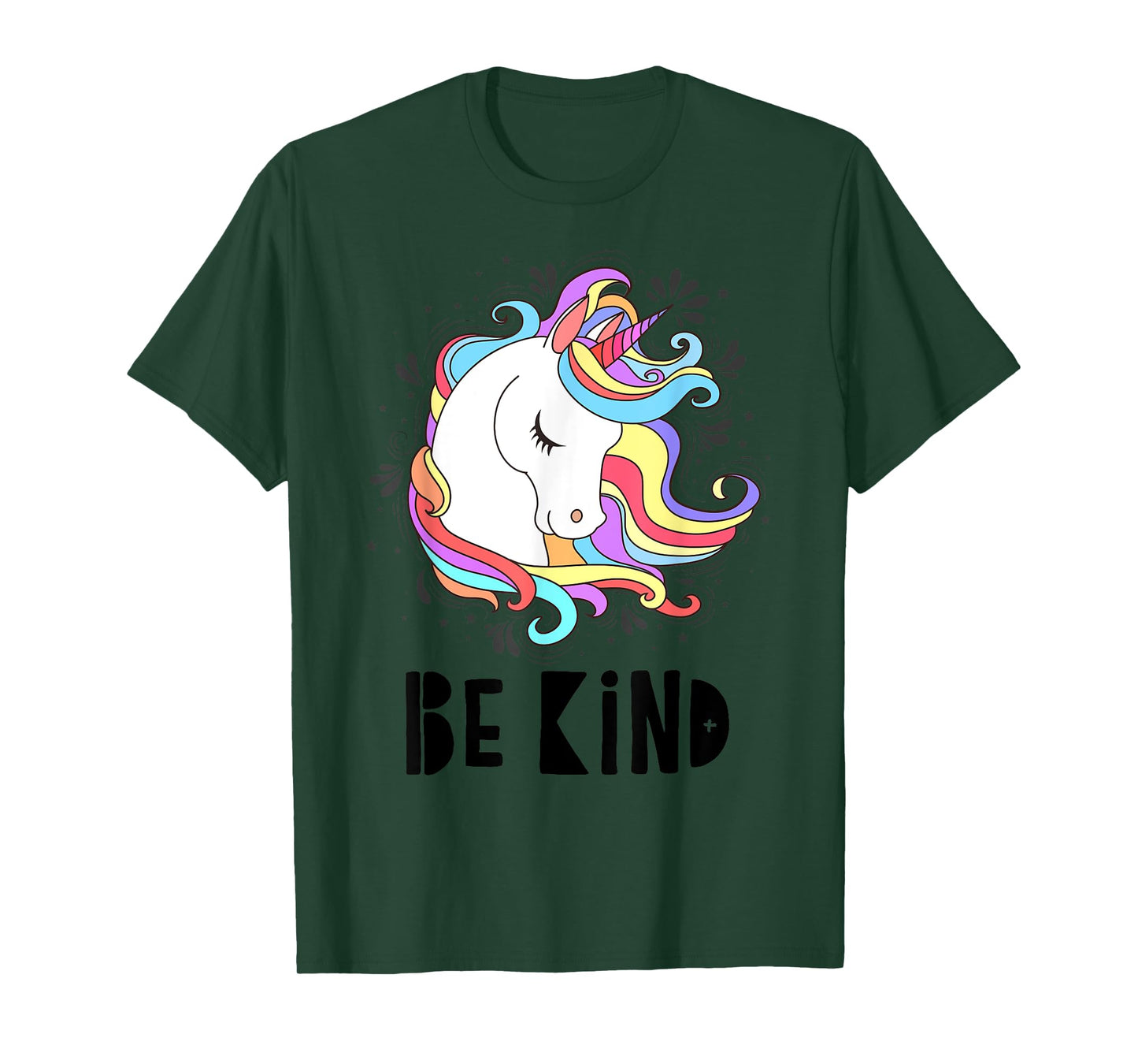 Be Kind Choose Kindness Anti Bullying Cute Rainbow Unicorn T-Shirt