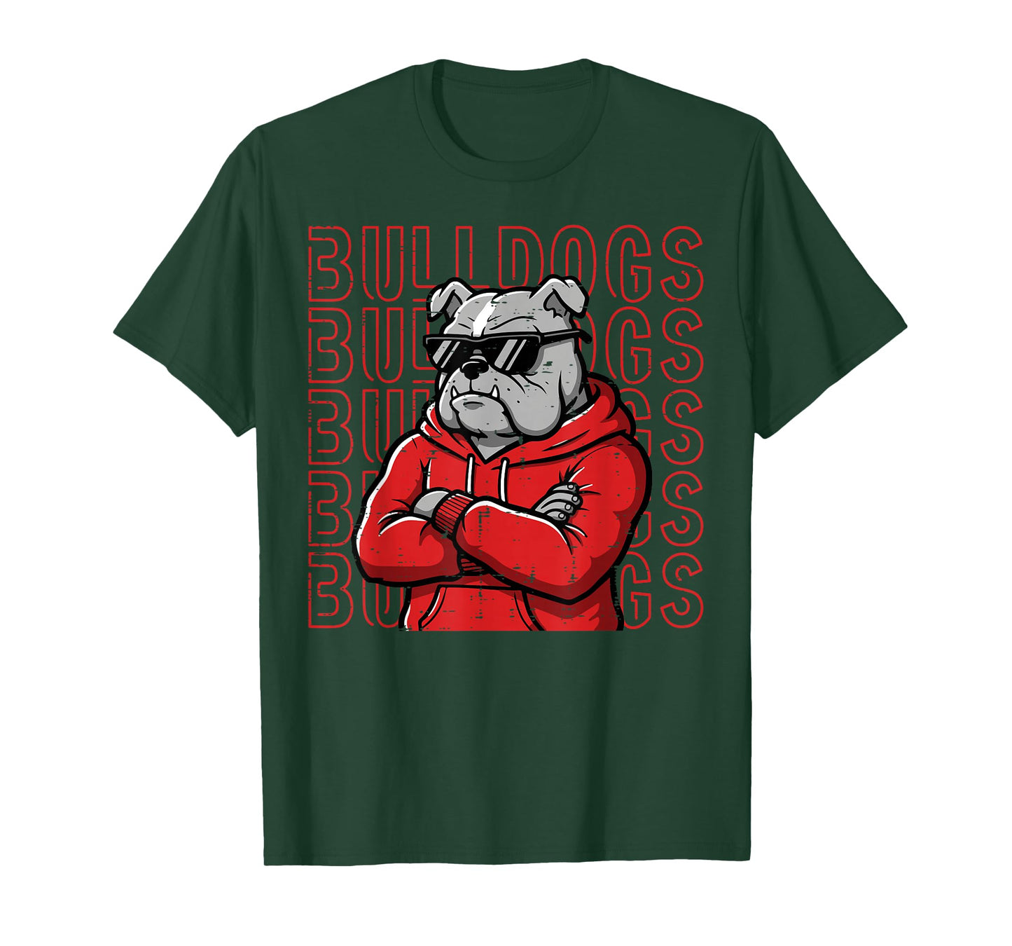 Bulldog Women Kids Boys Girls Men Youth Teen T-Shirt