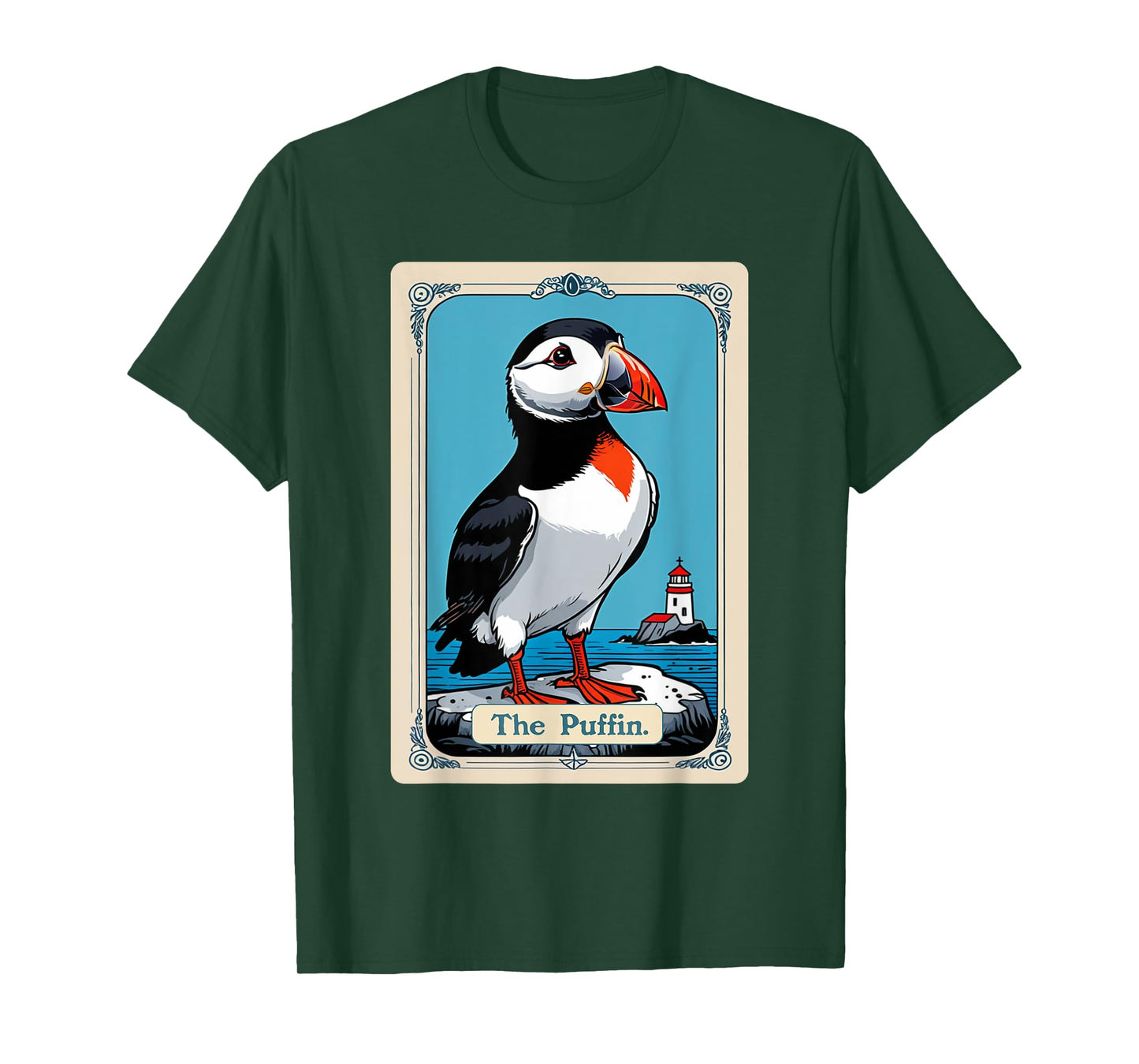 The Puffin Tarot Card Iceland Bird Icelandic Puffins T-Shirt