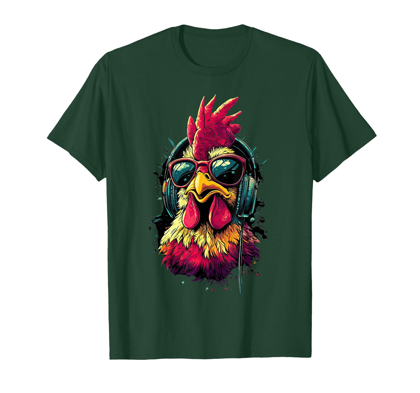 Funny Chicken cool Graffiti Urban art street T-Shirt