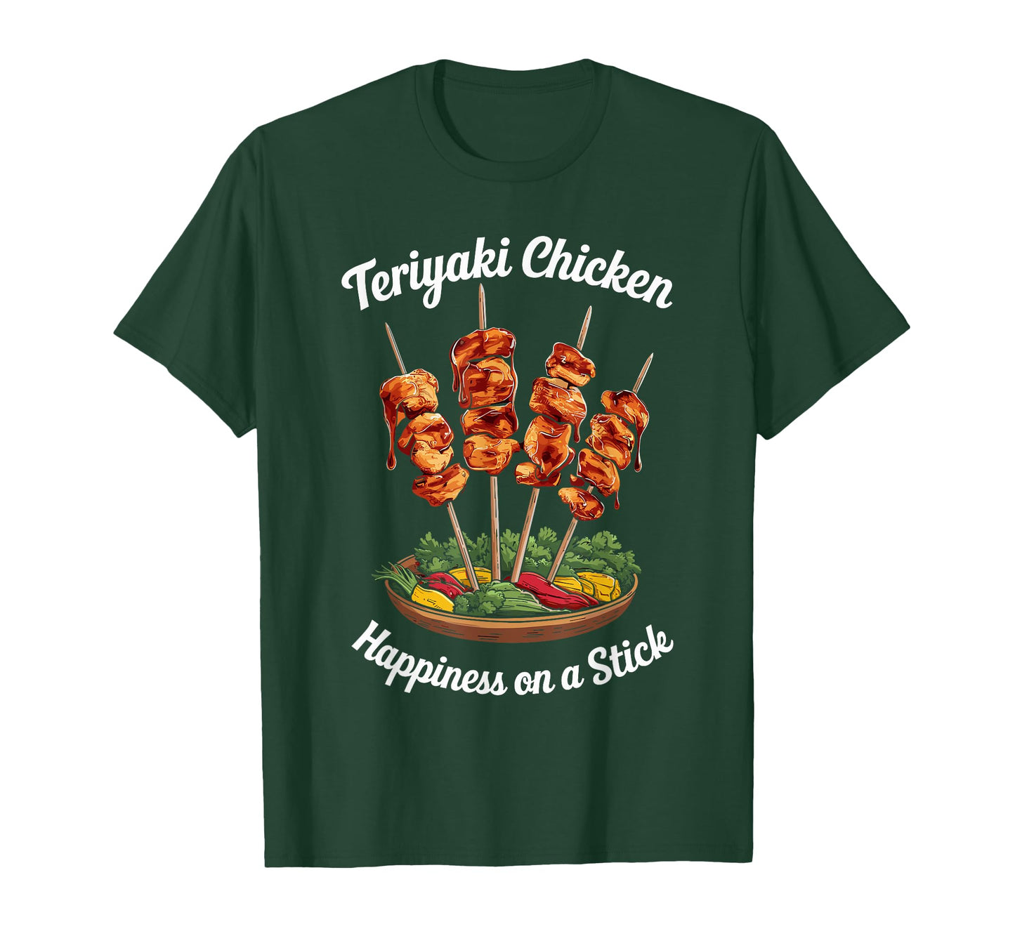 Teriyaki Chicken Happiness On A Stick Skewered Teriyaki T-Shirt
