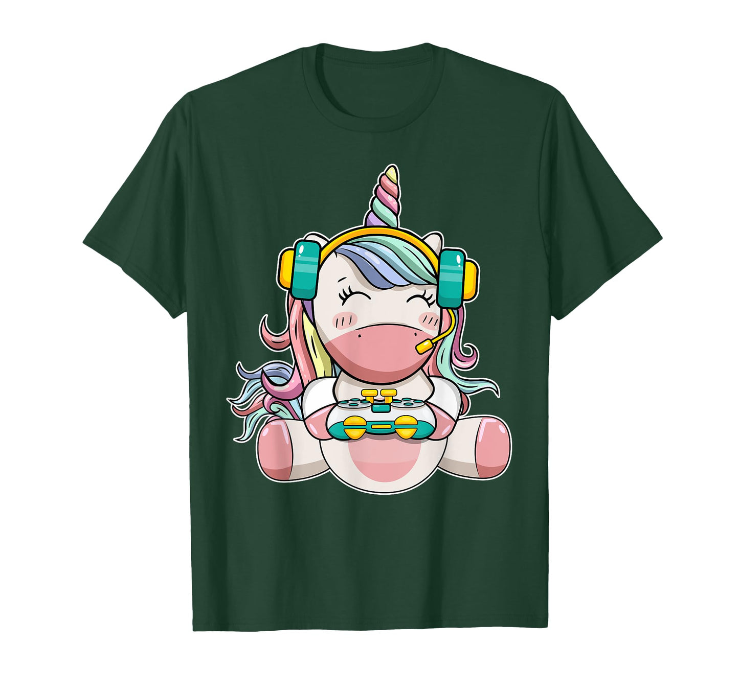 Gamer Girl Unicorn Gaming Cute Video Game Women Girls Teen T-Shirt