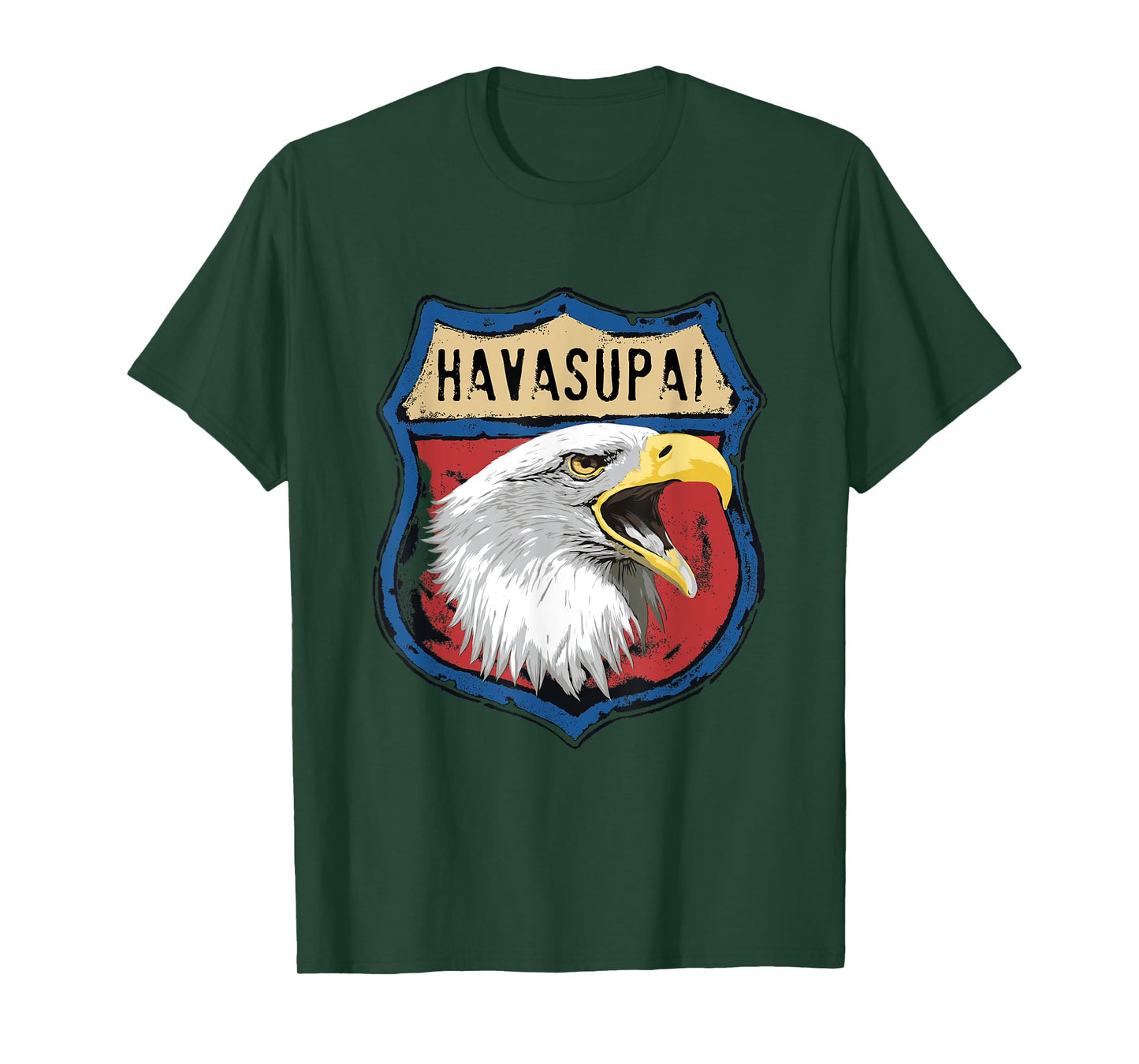 Havasupai American Indian Tribe Eagle Insterstate Badge T-Shirt