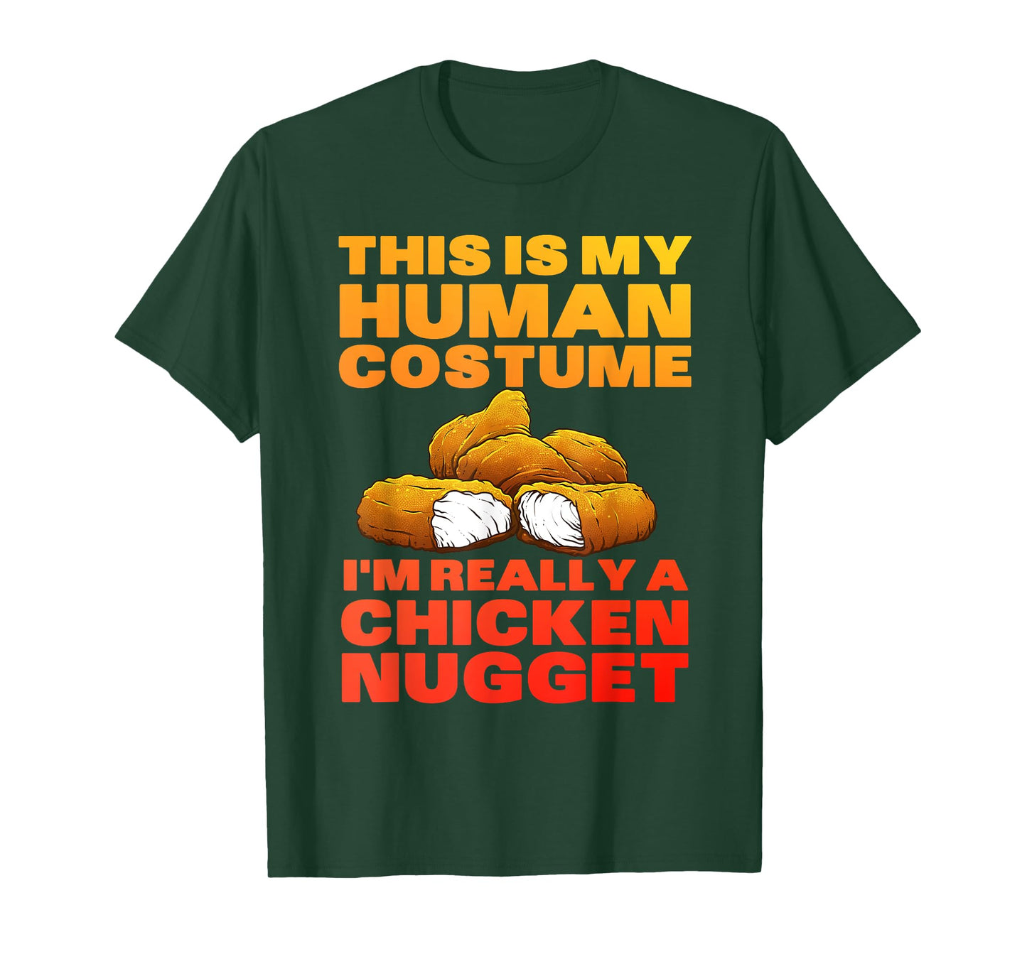 Chicken Nugget Art for Men Women Kids Chicken Nugget Costume T-Shirt