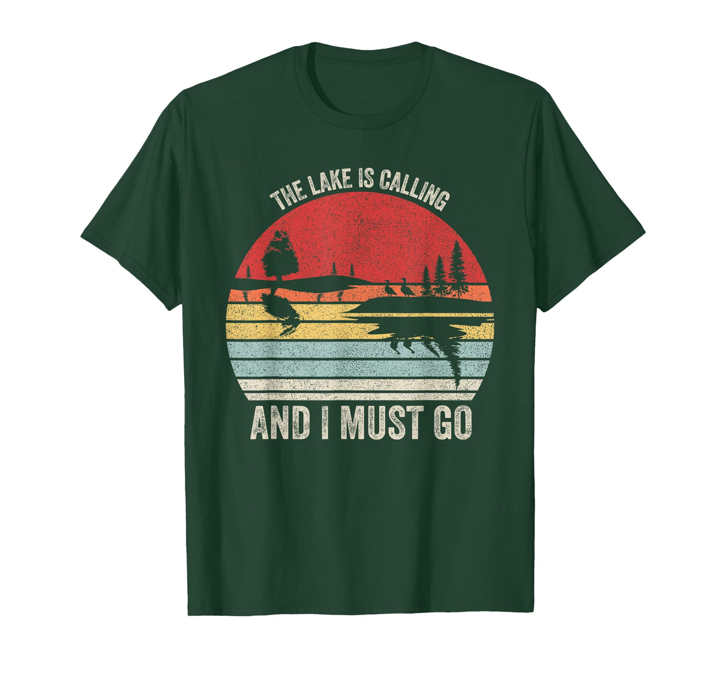 Vintage Retro The Lake Is Calling And I Must Go T-Shirt