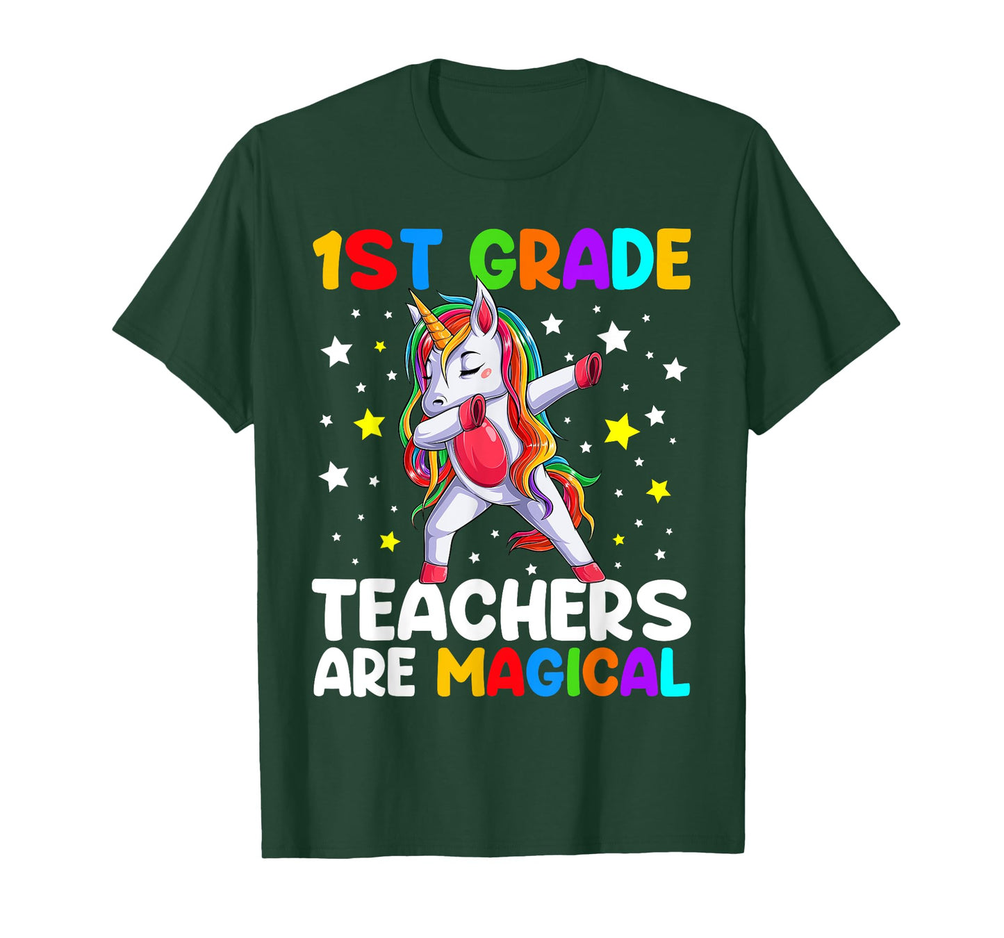 1st Grade Teachers Are Magical Unicorn Back To School T-Shirt for Men Women Kids