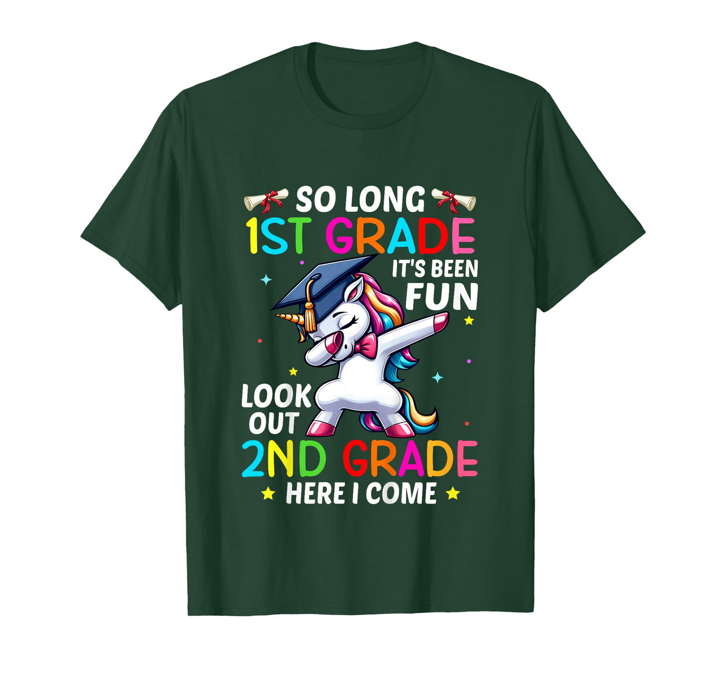 Kids So Long 1st Grade Graduation 2nd Grade Here I Come 2024 T-Shirt