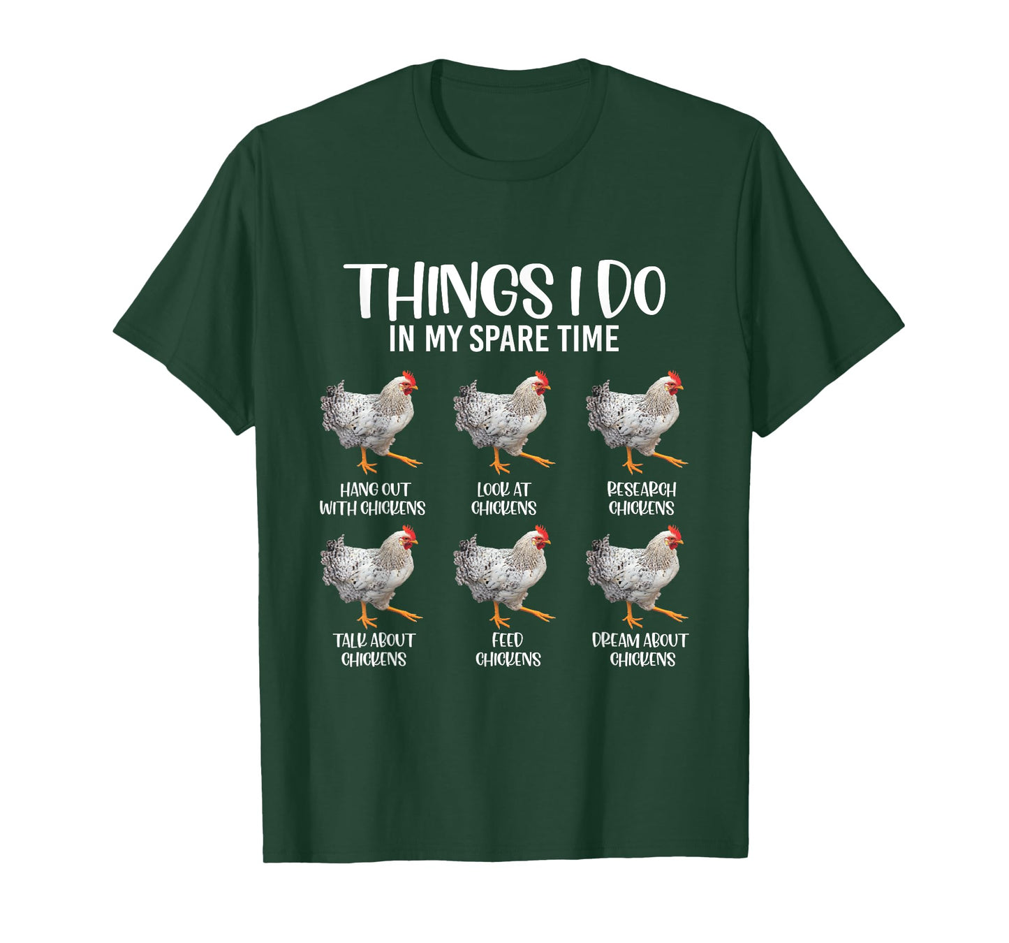 Funny Chicken Mom Farm Cute Family Chicken Girl Farmer Dad T-Shirt