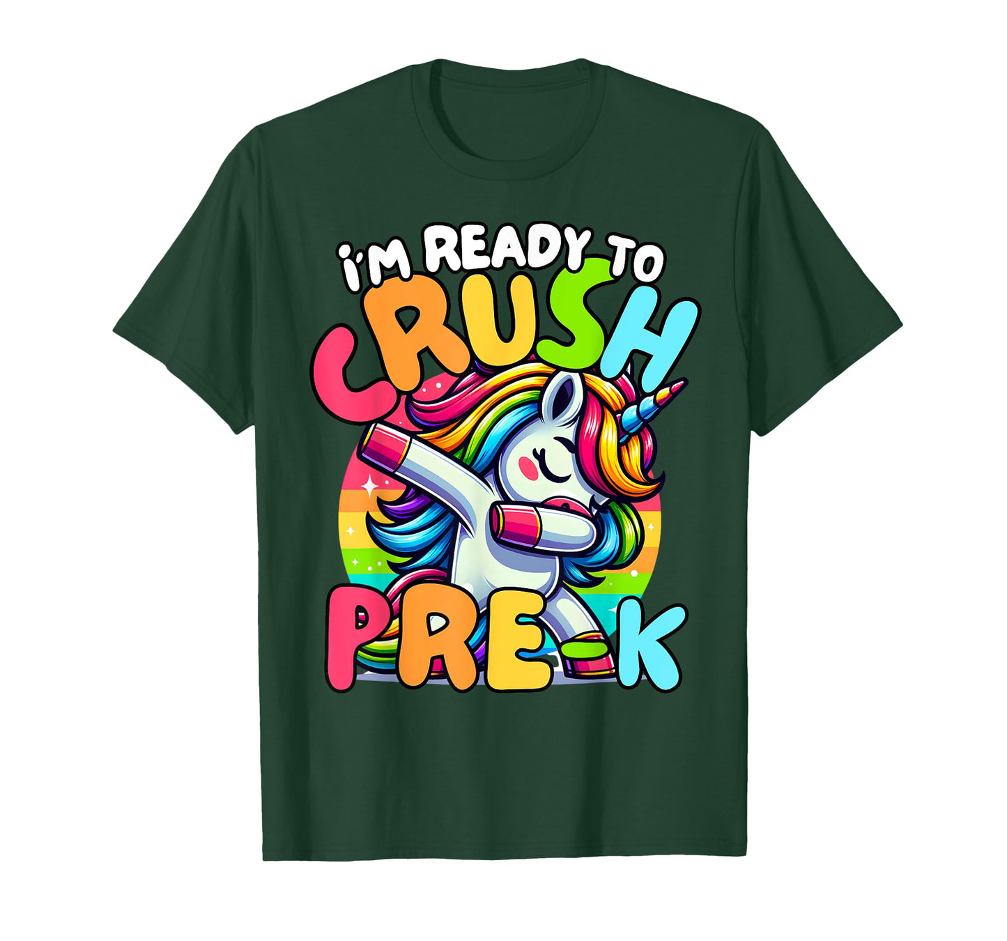 I'm Ready To Crush Pre-K Unicorn First Day of Preschool Kids T-Shirt