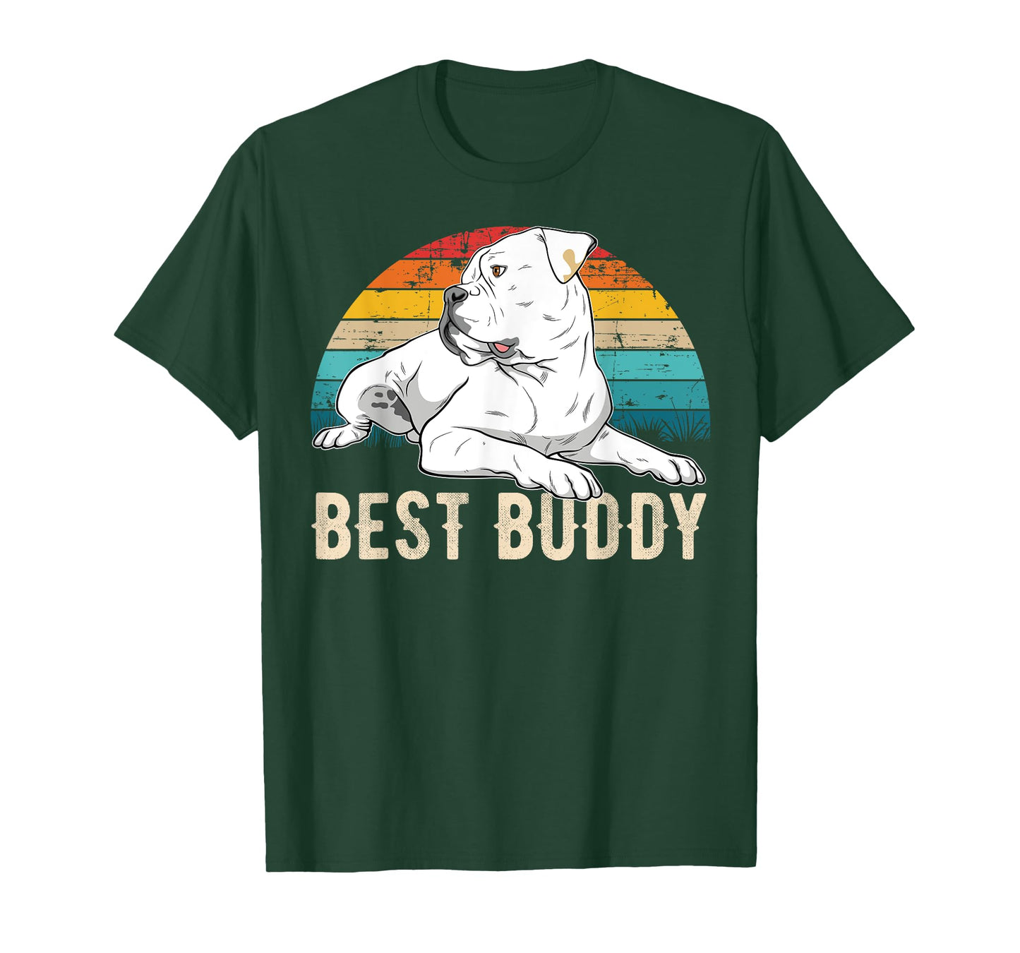 American Bulldog Old Southern White Bulldog Men Women Girls Kids T-Shirt