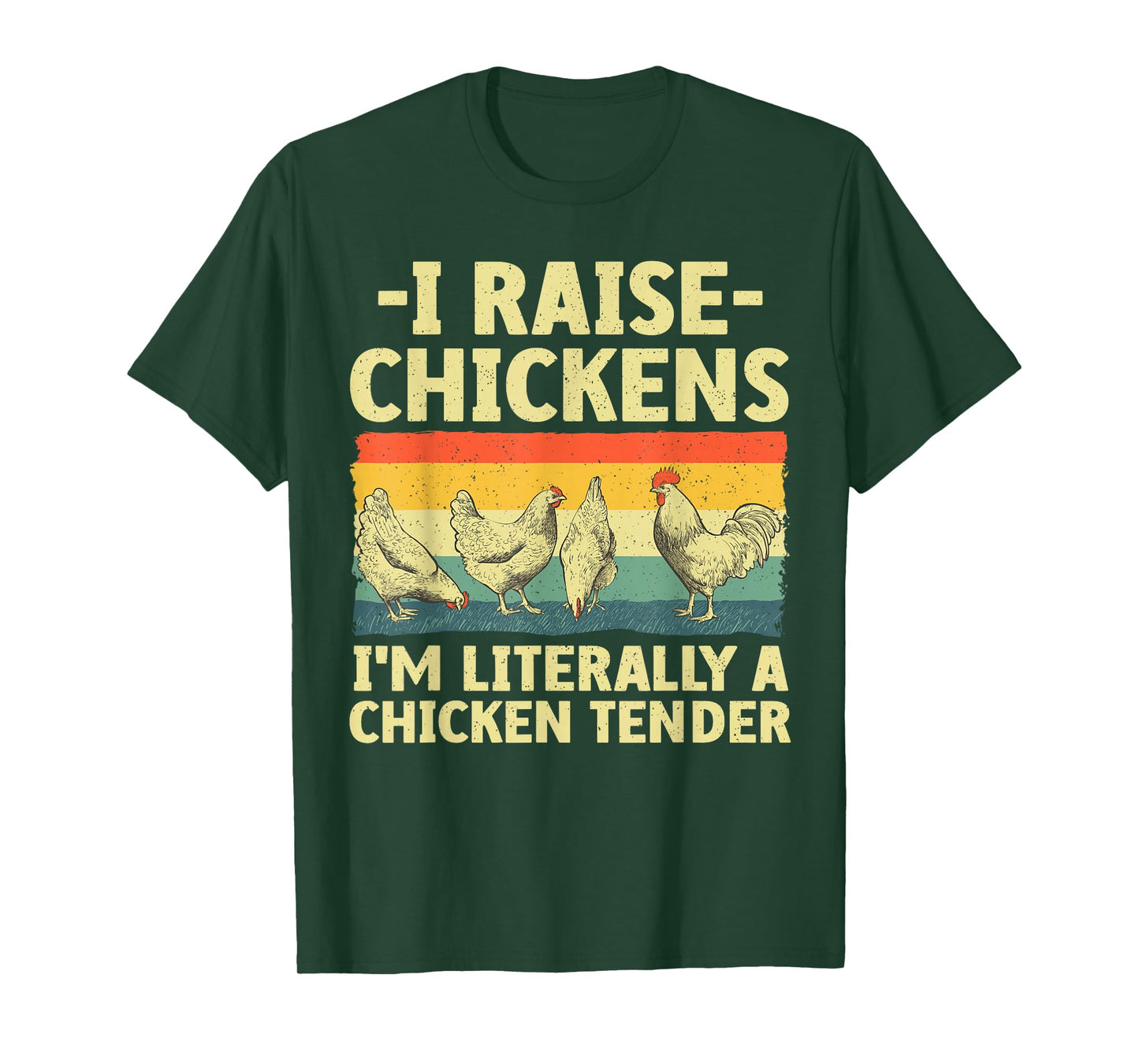 Chicken Gift Chicken Lover Accessories & Stuff Unisex-Adult T-Shirt Black Small Funny Chicken Tender Art Poultry Chicken Farmer T-Shirt