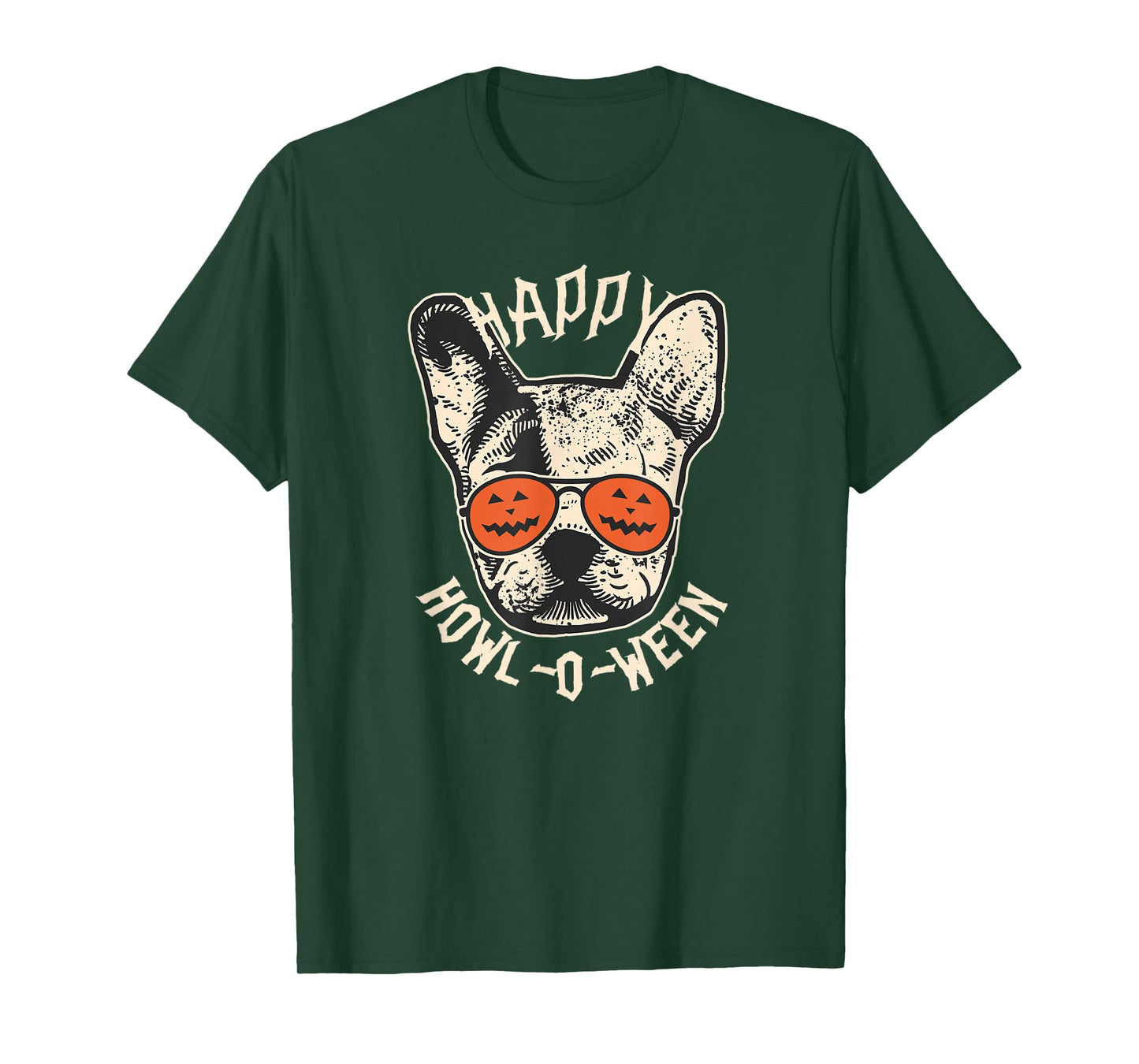 Happy Howl-o-ween Frenchie | French Bulldog Halloween T-Shirt