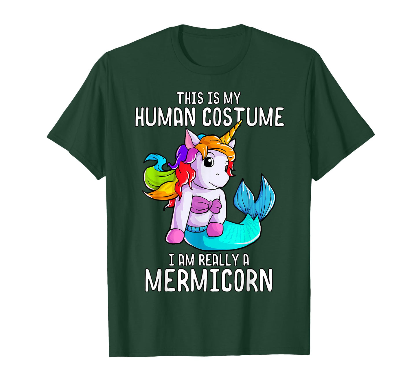 Halloween Costume Mermaid Unicorn Mermicorn Costume T-Shirt