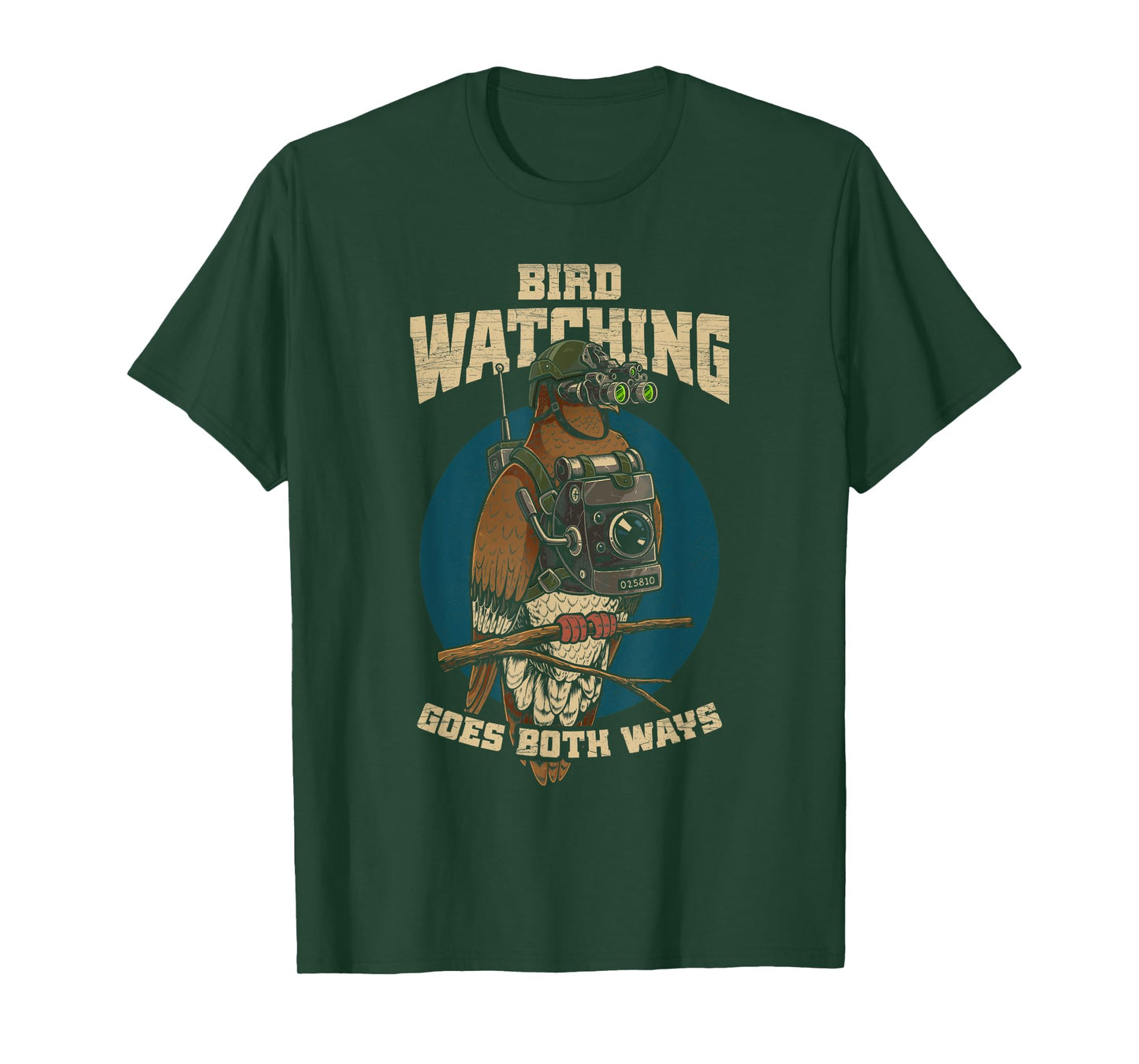 Funny Birds Not Real Shirt Bird Watching Goes Both Ways T-Shirt