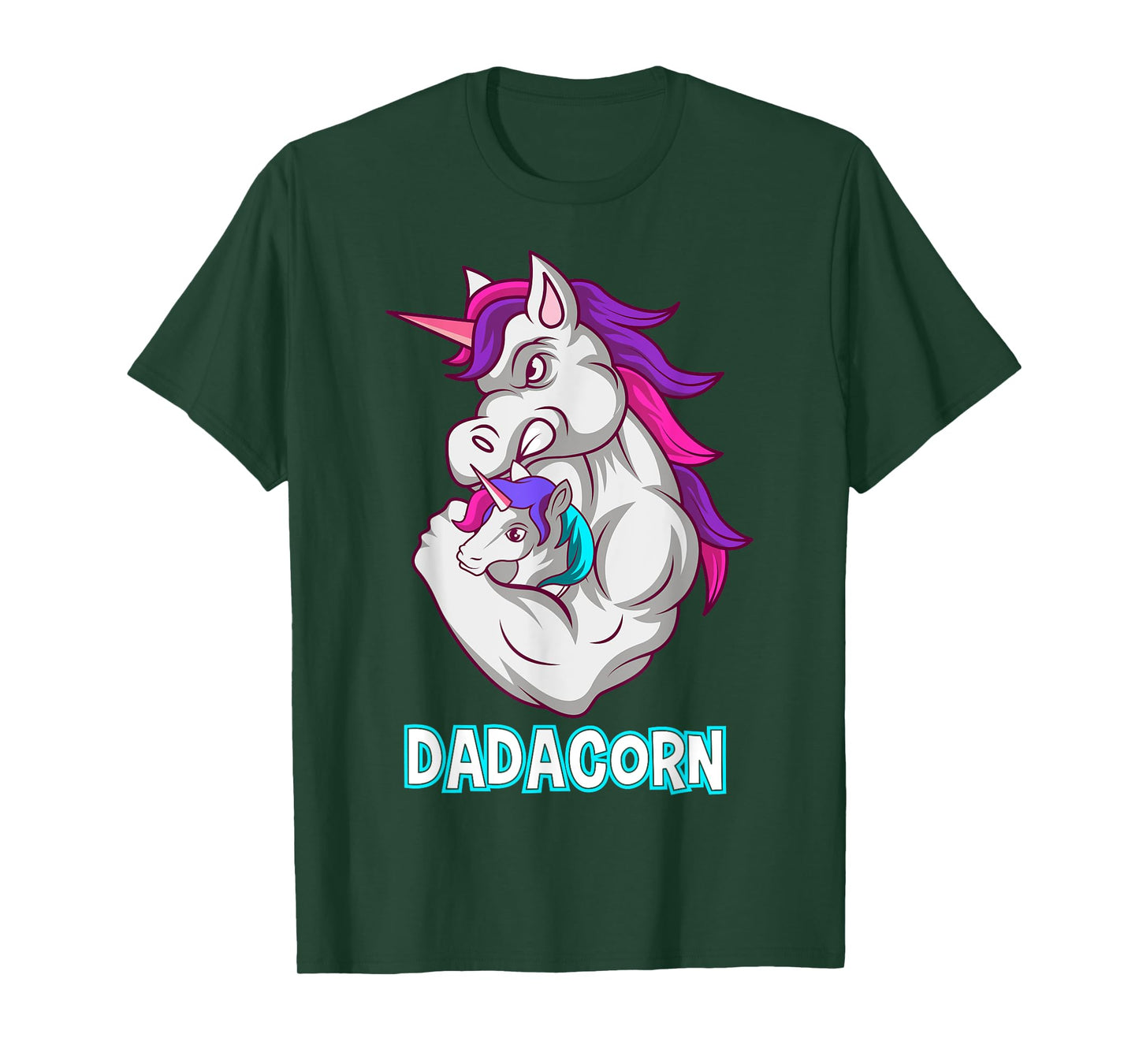 Dadacorn Unicorn Fitness Dad Baby T-Shirt
