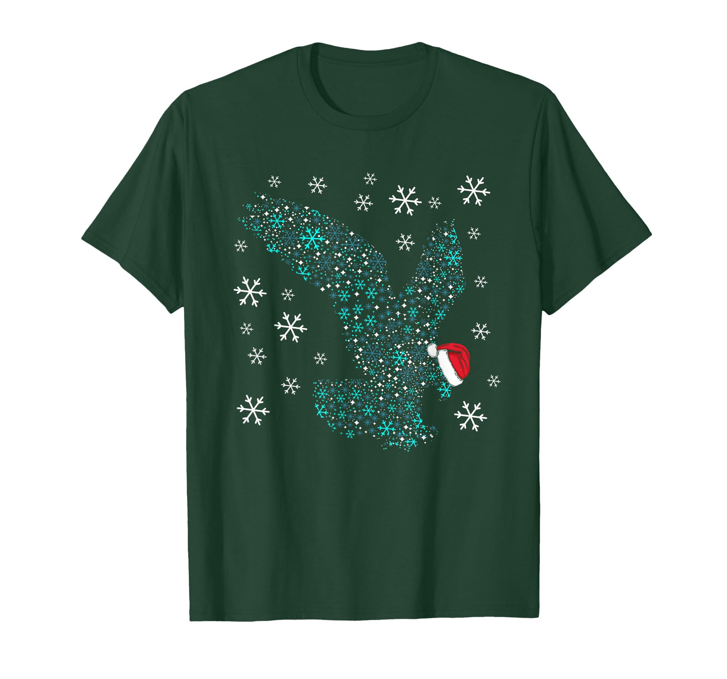Funny Eagles Christmas Costume Eagle Santa XMAS Humor T-Shirt