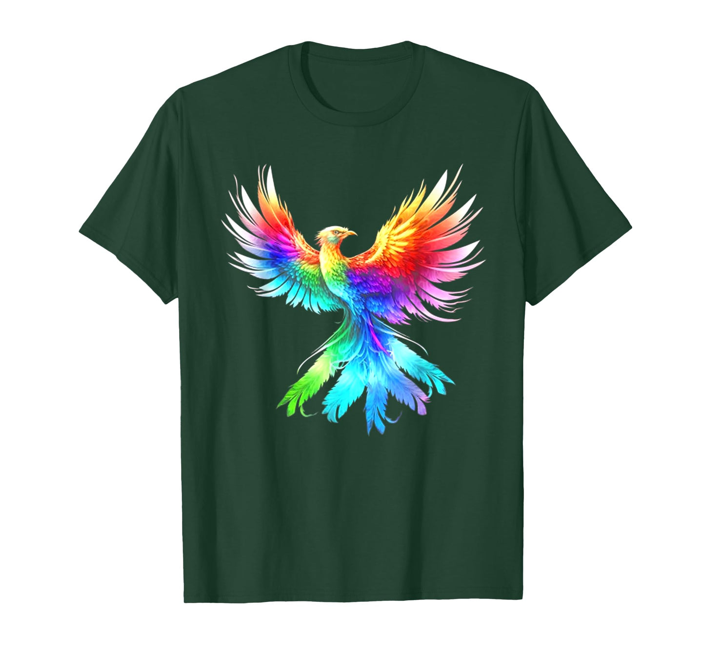 Phoenix Color Flower Moon Viking Valhalla North Myths Celtic T-Shirt