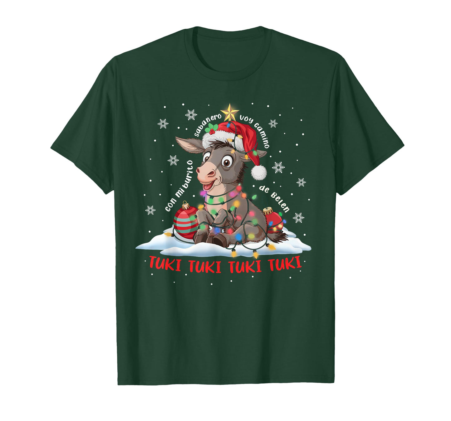 Funny Tuki Tuki Donkey Latino Mi Burrito Sabanero Mexican T-Shirt