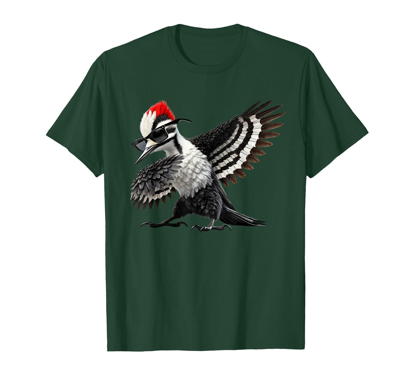Dabbing Pileated Woodpecker Bird Watcher Lover Birding T-Shirt