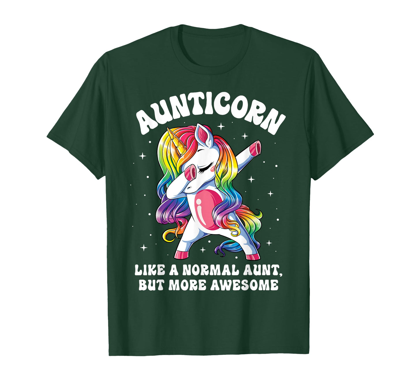 Aunticorn Like Normal Aunt But More Awesome Dabbing Unicorn T-Shirt