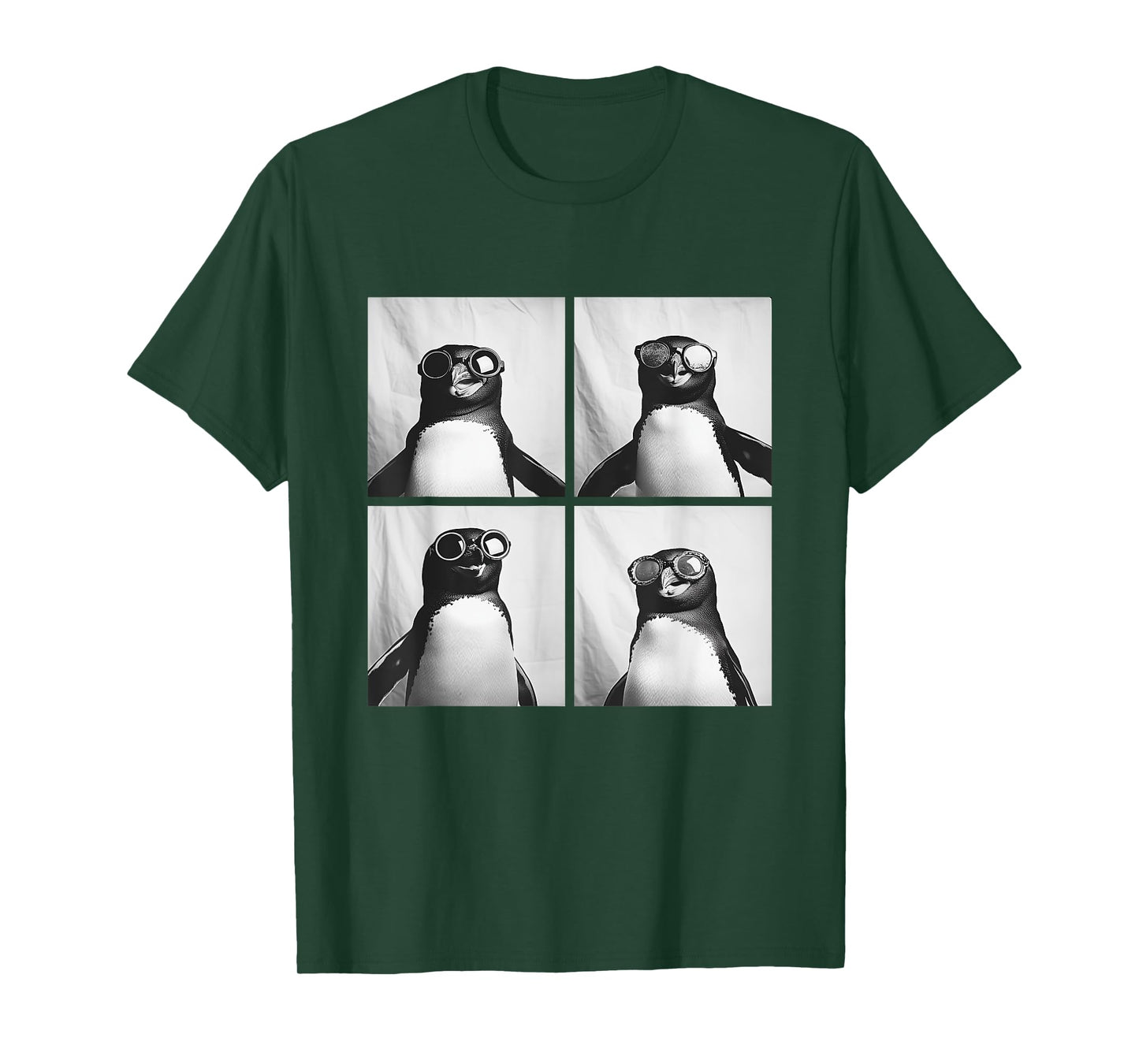 Funny Penguins with Sunglasses Cool Birds Animals Humor Meme T-Shirt