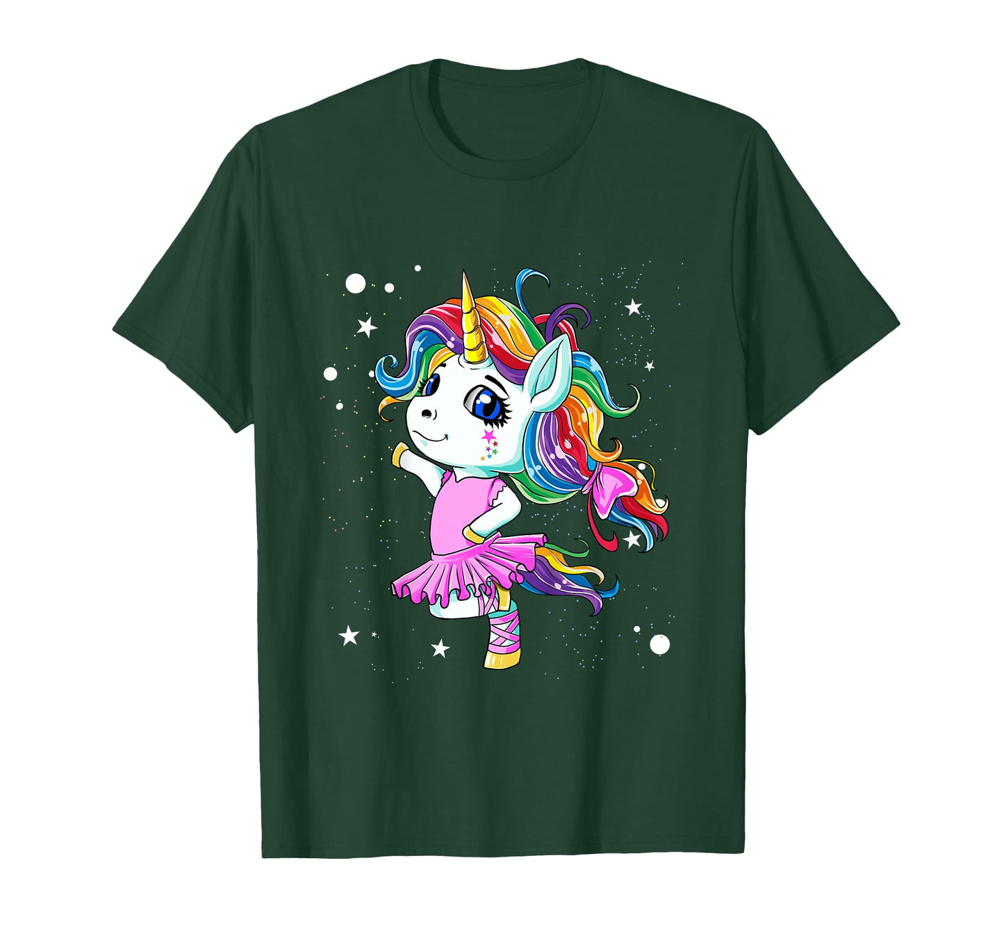 Rainbow Ballet Dancer Unicorn T-Shirt